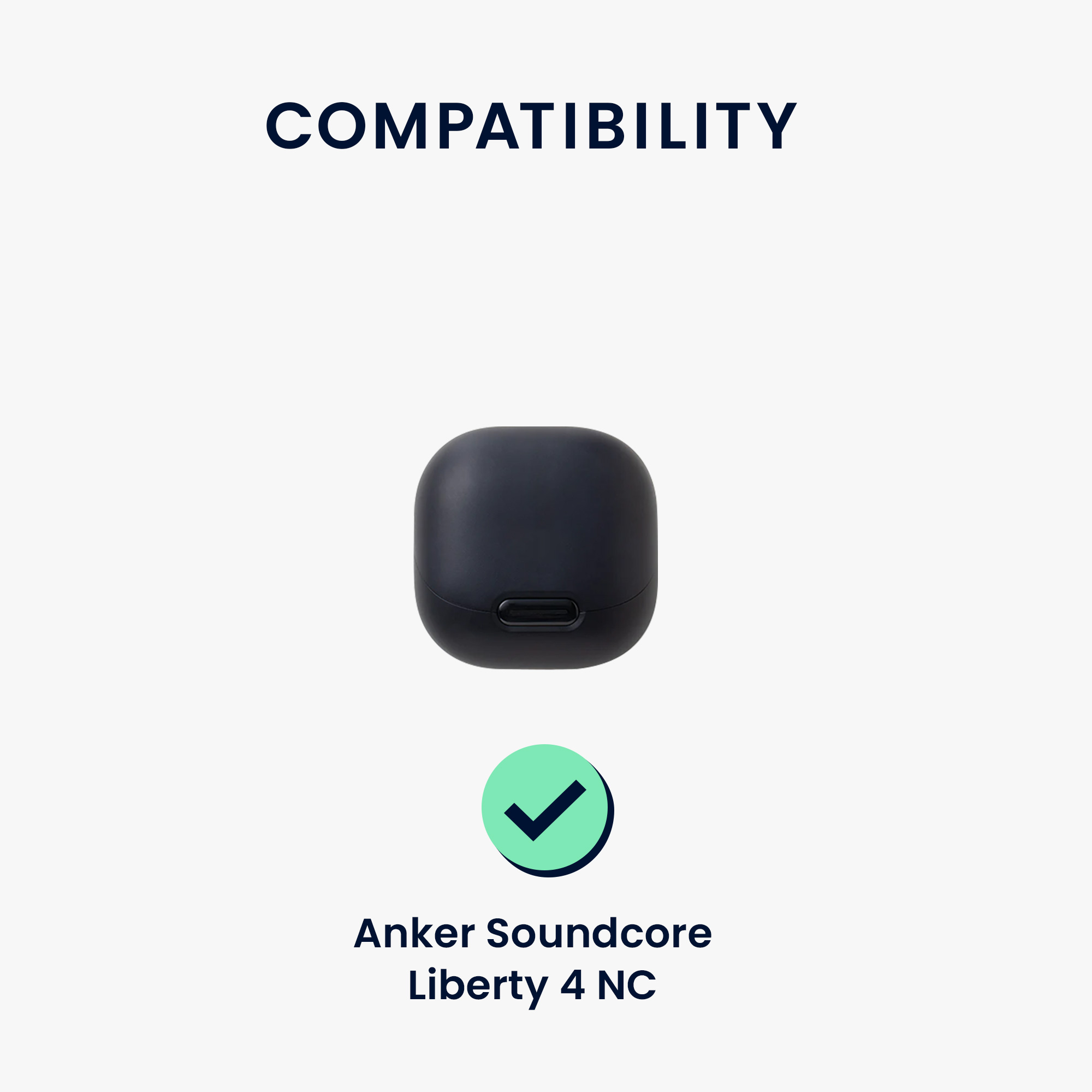 Obal pro Anker Soundcore Liberty 4 NC kwmobile s karabinou silikonové - černá