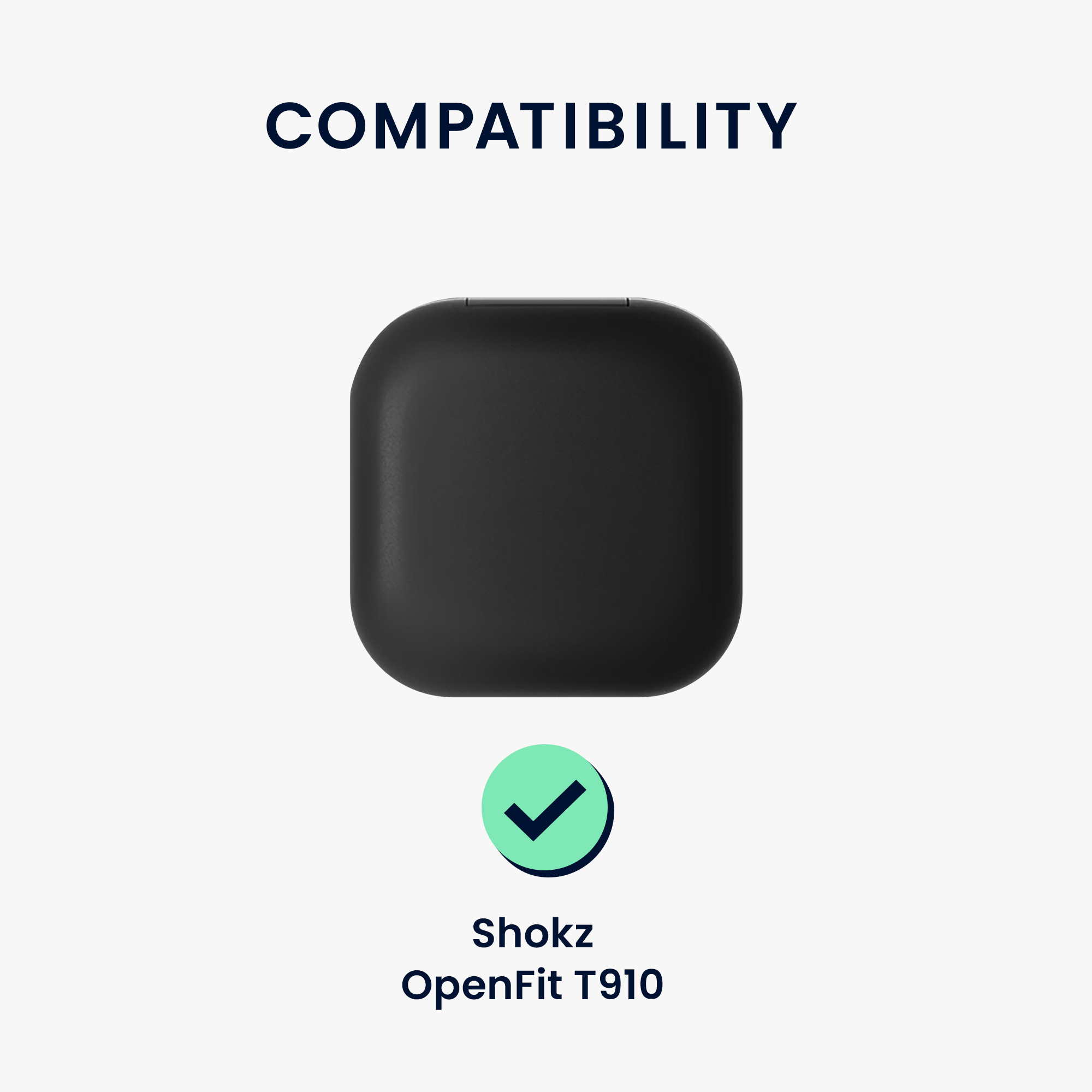 Pouzdro na sluchátka kwmobile pro Shokz OpenFit T910, černá