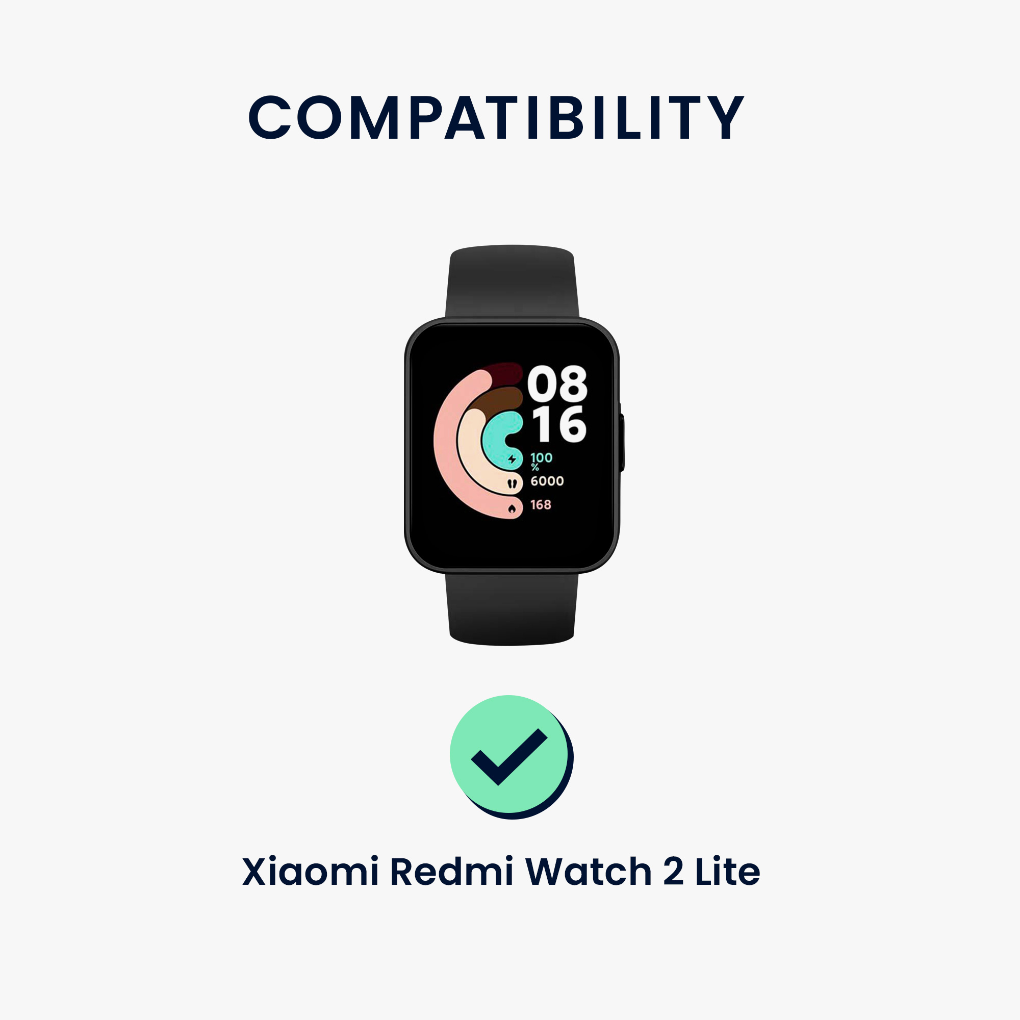 kwmobile ochranná fólie proti otiskům Redmi Watch 2 Lite 2 ks
