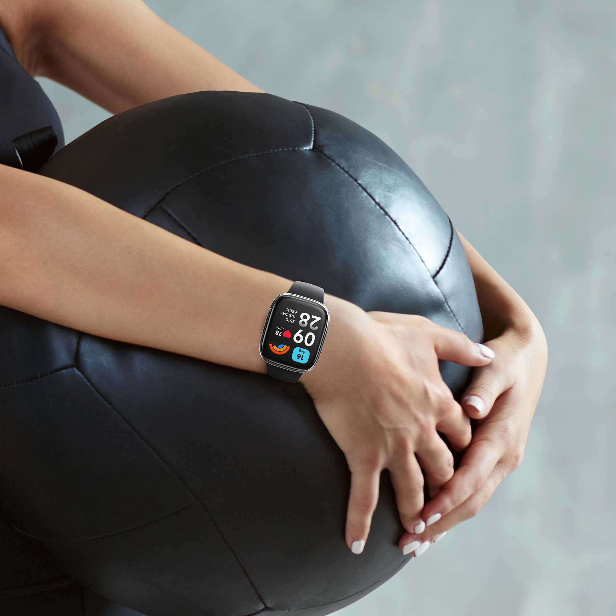 kwmobile ochranný kryt na chytré hodinky Redmi Watch 3 Active - transparentní / zlatá