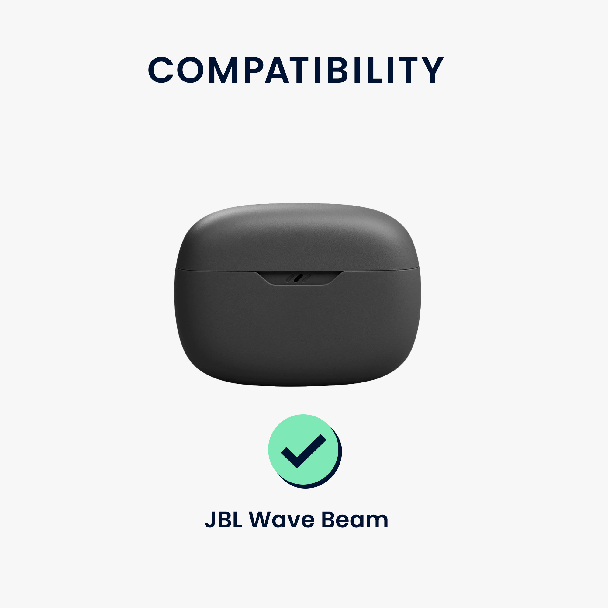 Obal pro JBL Wave Beam / Beam 2 / Wave 200TWS kwmobile s karabinou silikonové - černá