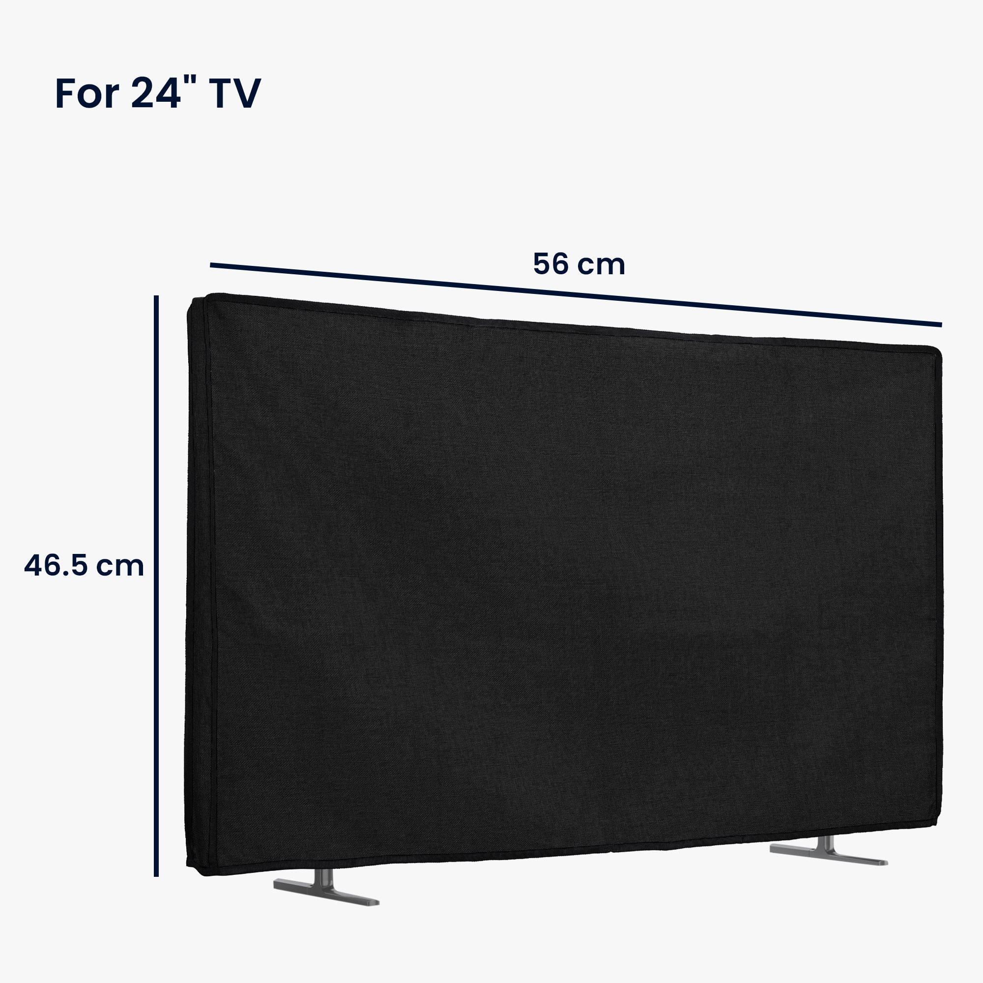 Prachový obal na TV 24" kwmobile kwmobile indoor 24" tv cover – linen fabric black