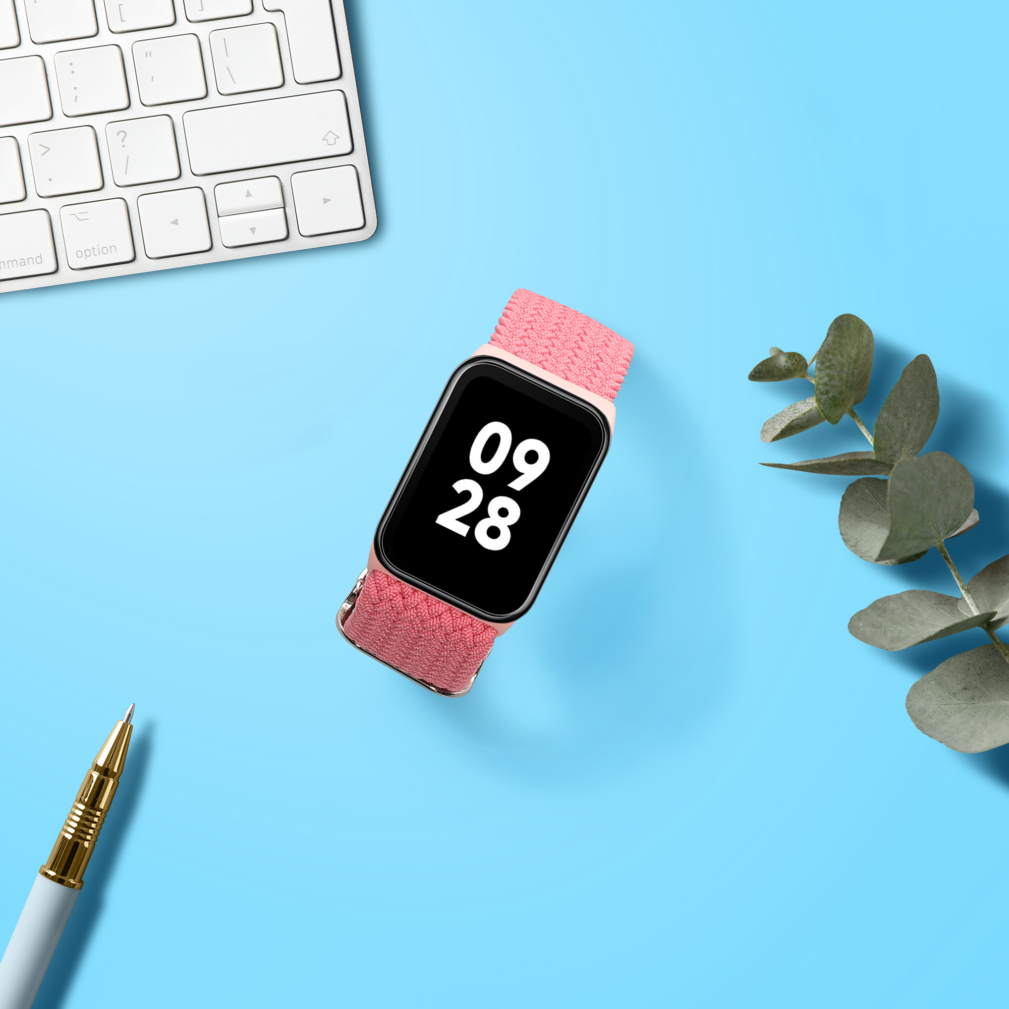 Řemínek Xiaomi Smart Band 8 Pro / Band 9 Pro / Redmi Watch 5 / Redmi Watch 4 kwmobile - pudrově růžová