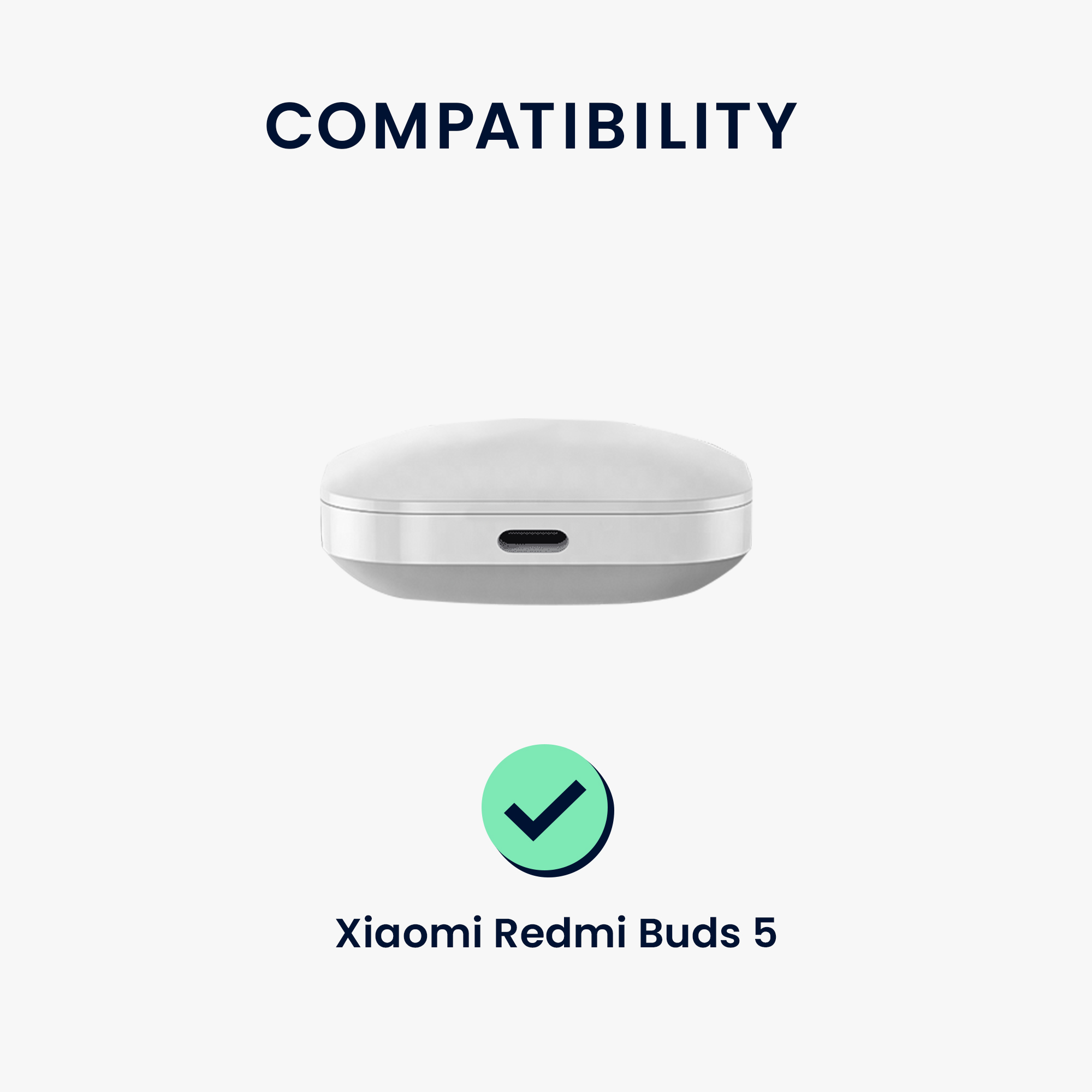 Silikonový obal nabíjecí pouzdro sluchátka Xiaomi Redmi Buds 5 modrá kwmobile
