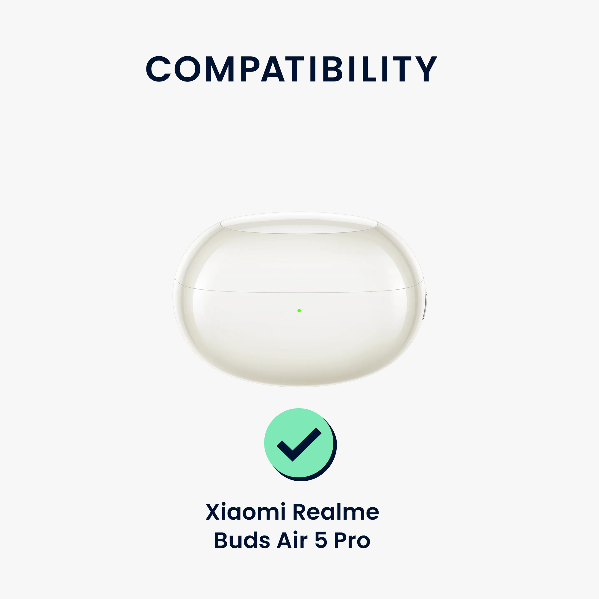 Silikonový obal nabíjecí pouzdro sluchátka Xiaomi Realme Buds Air 5 Pro černá kwmobile