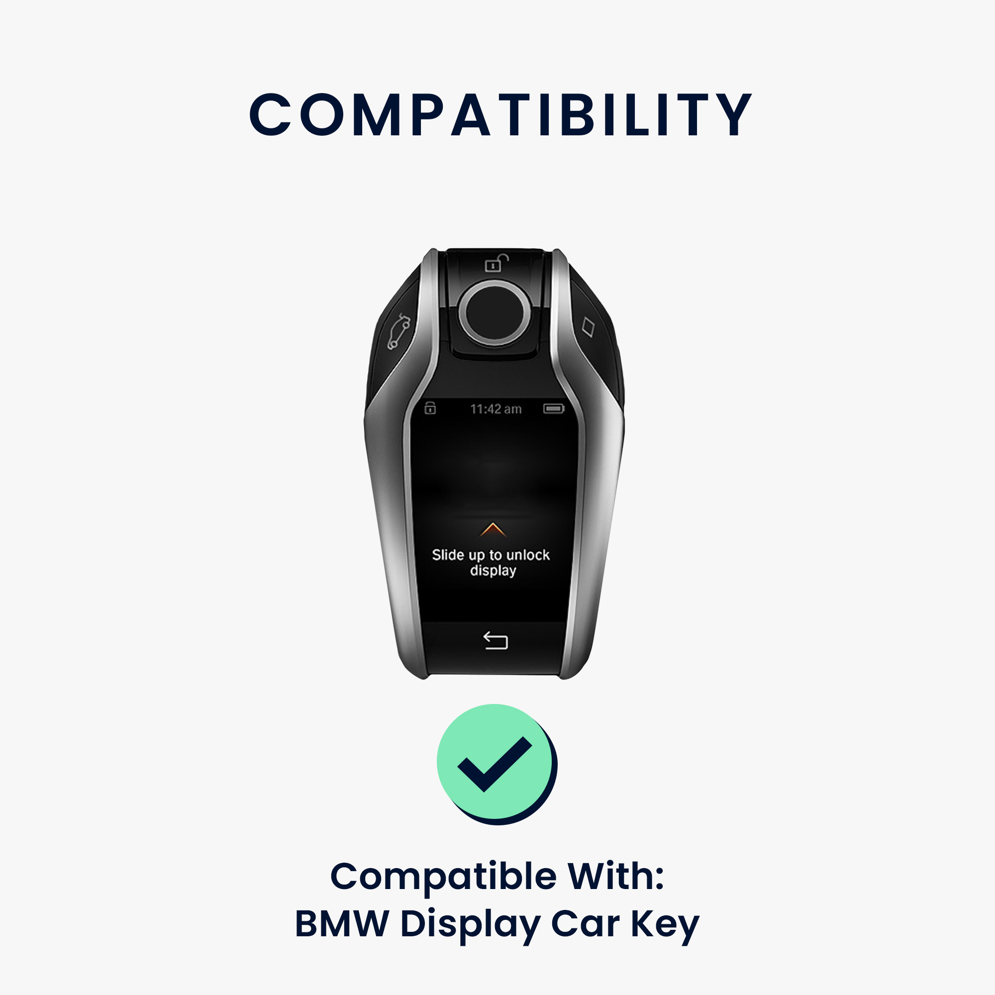 Tpu pouzdro na klíč od auta BMW Display Key protiskluzové matně černé