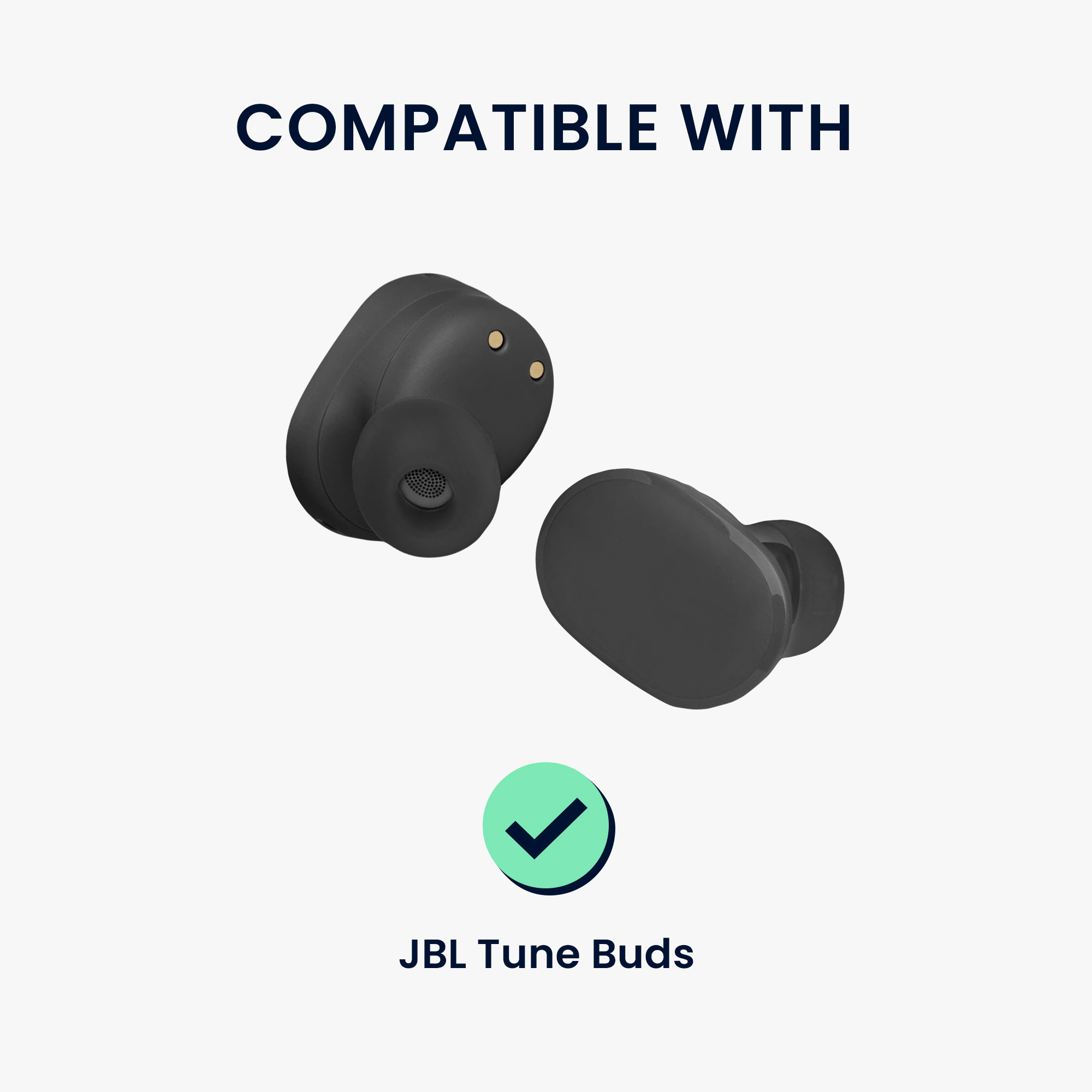Špunty do sluchátek kwmobile 6 ks pro JBL Tune Buds - bílá