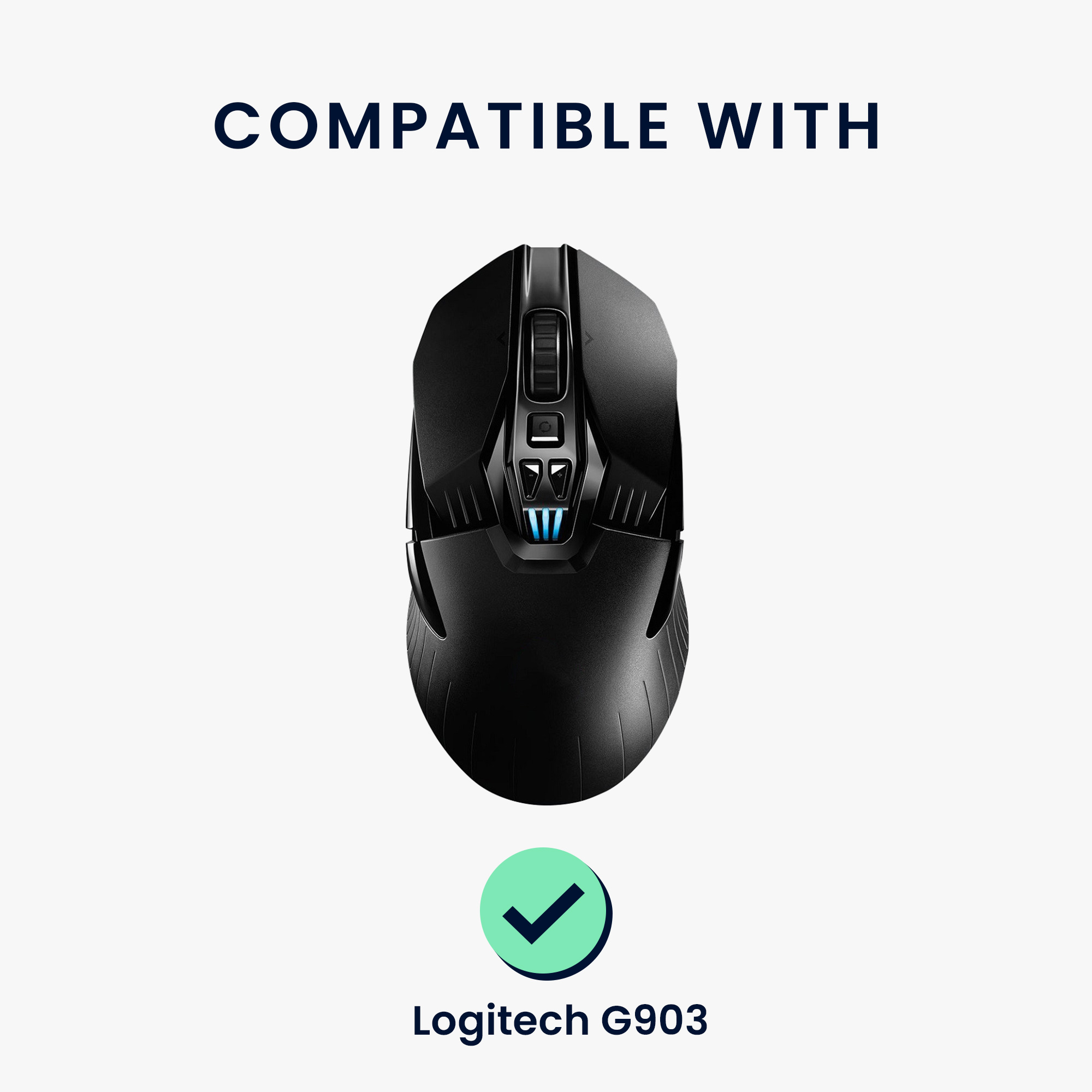 Náhradní kluzáky pro myš Logitech G903 kwmobile černé