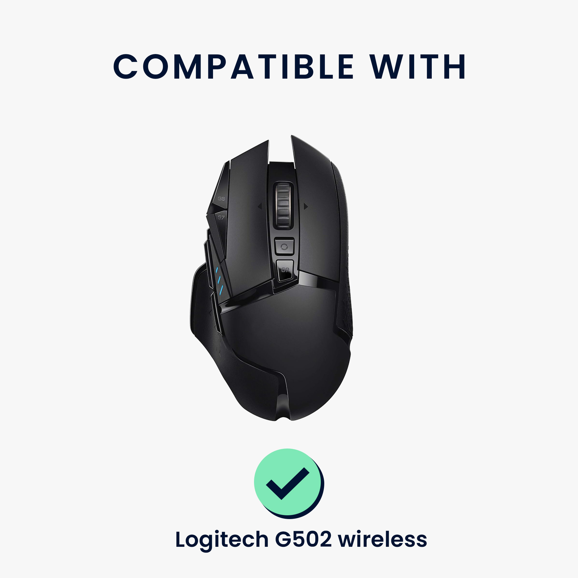 Náhradní kluzáky herní myš Logitech G502 wireless kwmobile černá