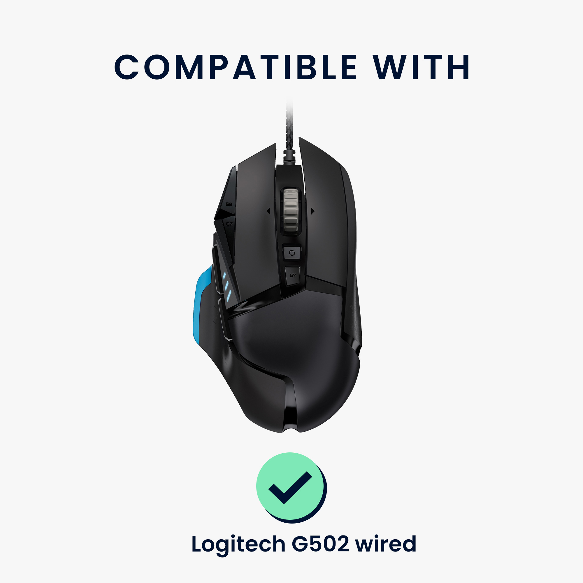 Náhradní kluzáky pro drátovou myš Logitech G502 kwmobile - černá