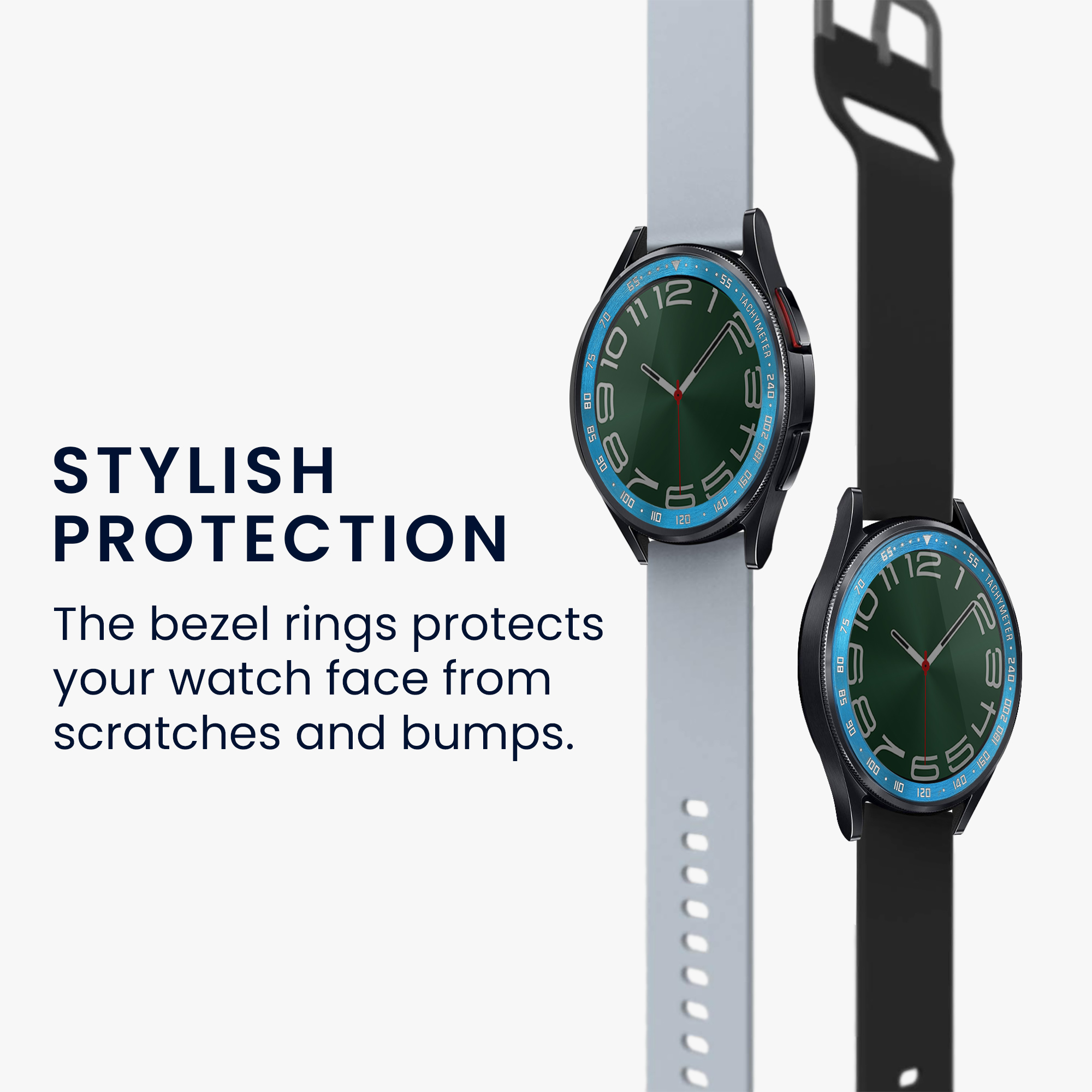 Ochranný rámeček na hodinky Galaxy Watch 6 Classic 47mm kwmobile modrý/bílý