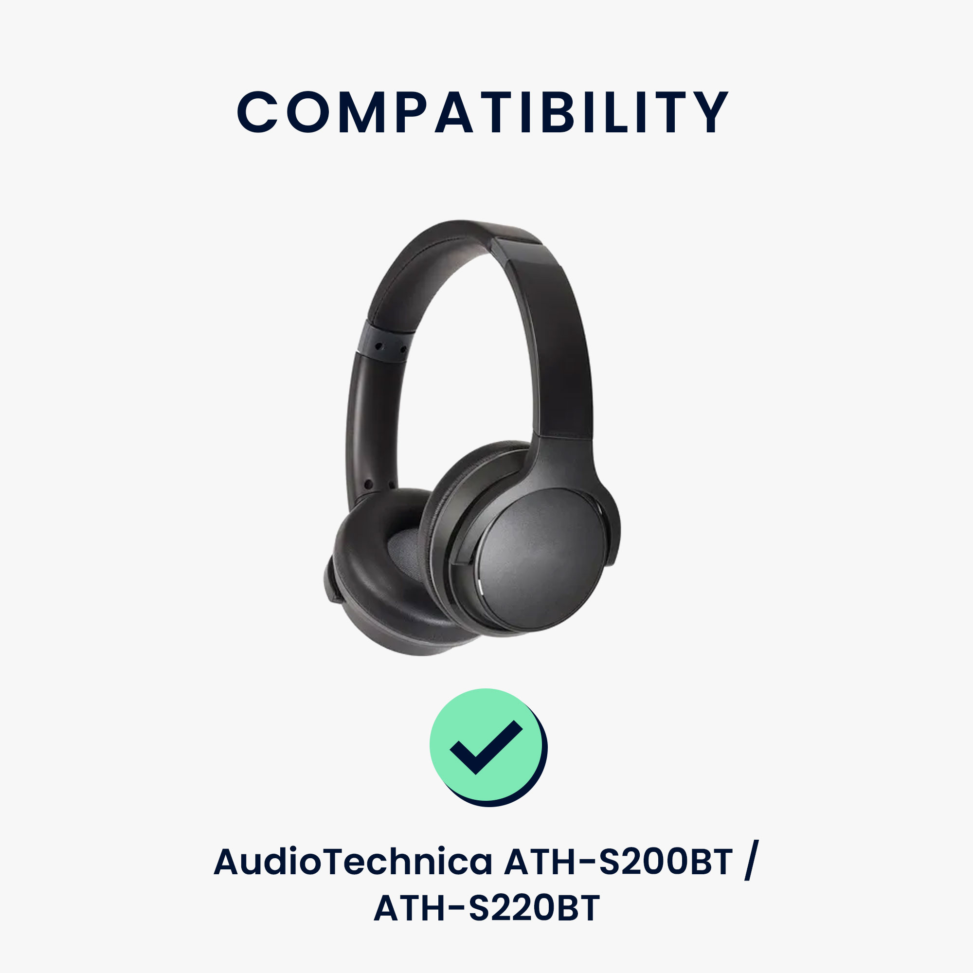 Chránič náhlavního mostu pro AudioTechnica ATH-S200BT / ATH-S220BT kwmobile se zipem neoprenové - černá