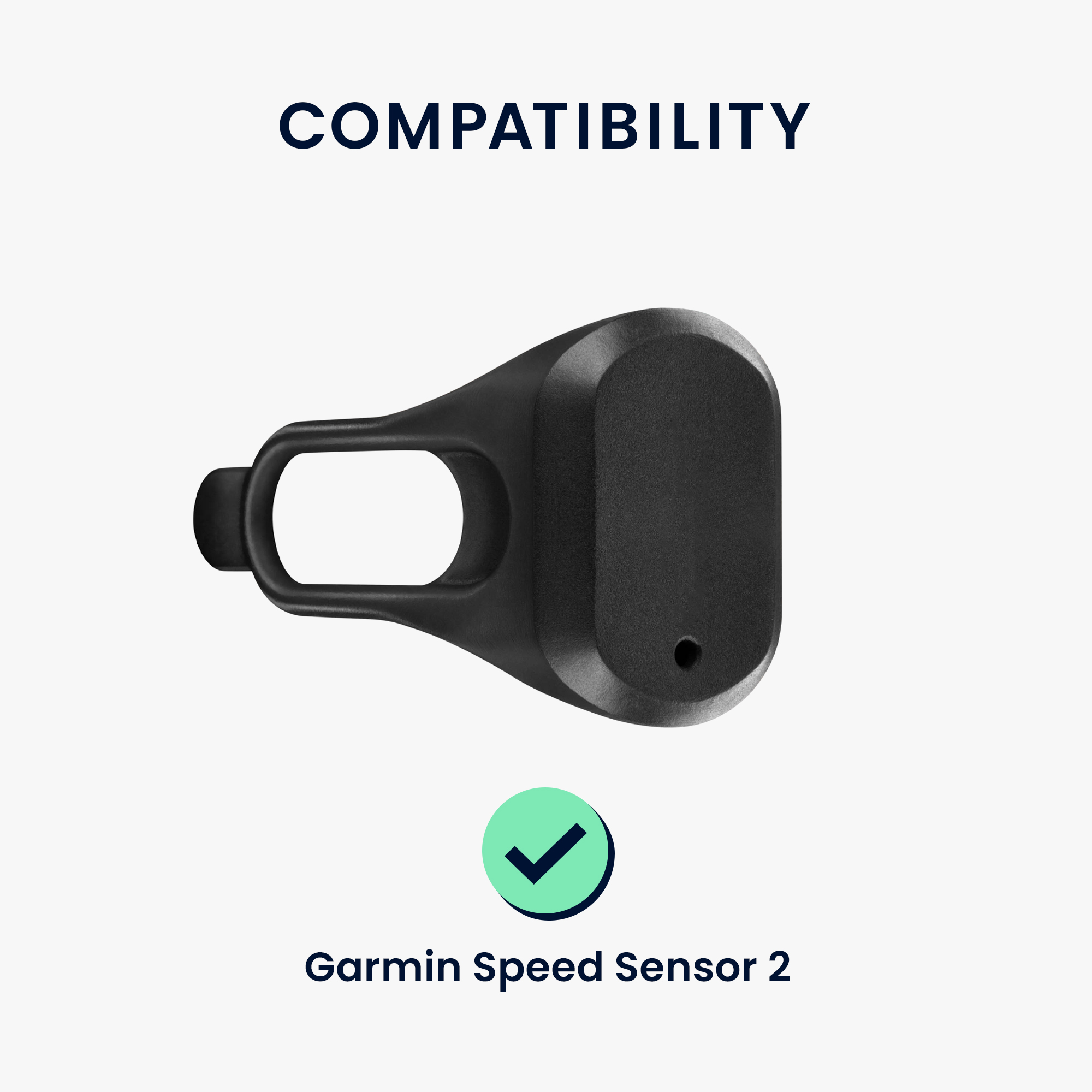 Silikonový obal na snímač rychlosti pro Garmin Speed Sensor 2, vodoodpudivý kwmobile ‑ šedá