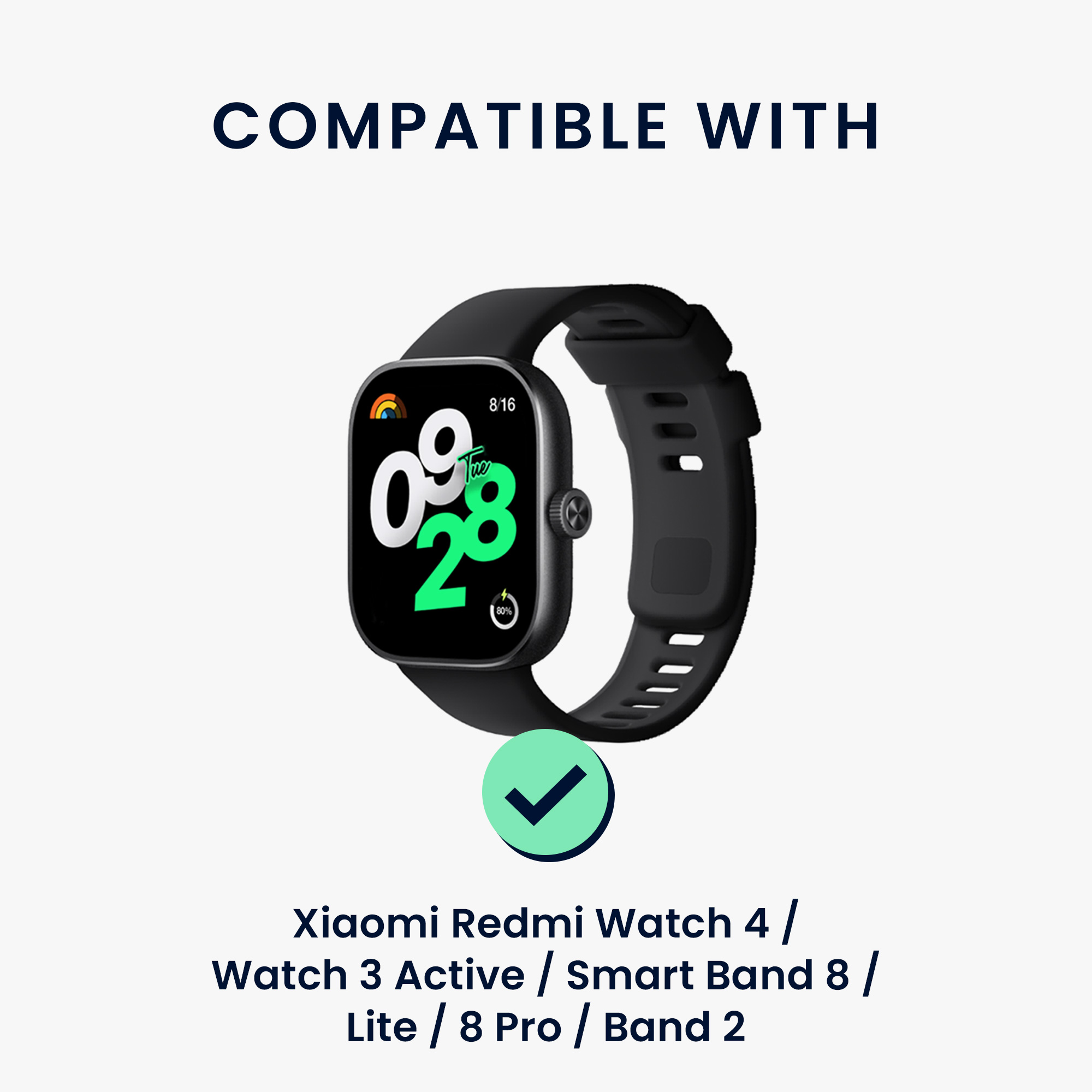 kwmobile nabíjecí kabel Redmi Watch 4 / Watch 3 Active / Lite / Smart - bílá