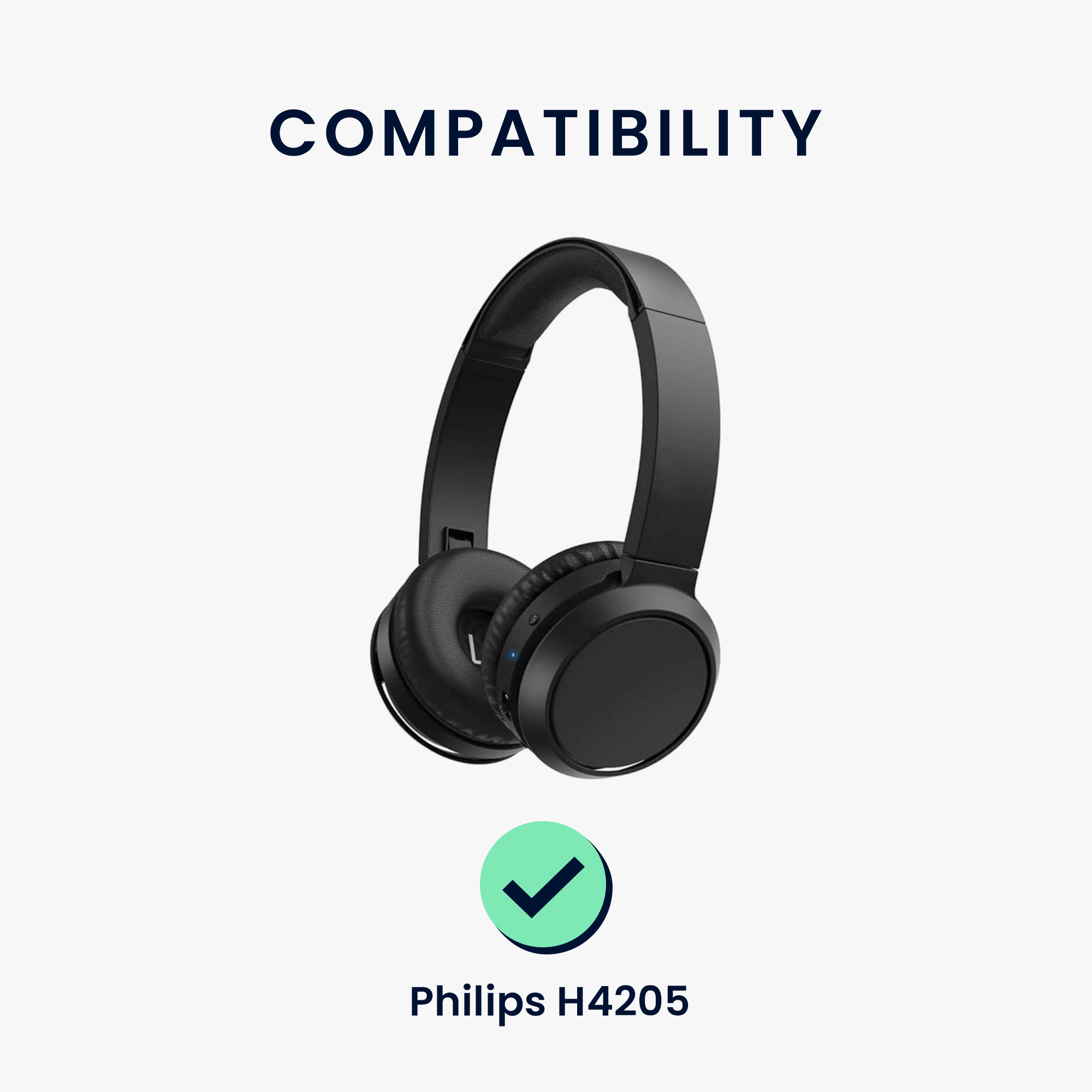 2x Náušníky na sluchátka kwmobile pro Philips H4205 Ear Pads - černá