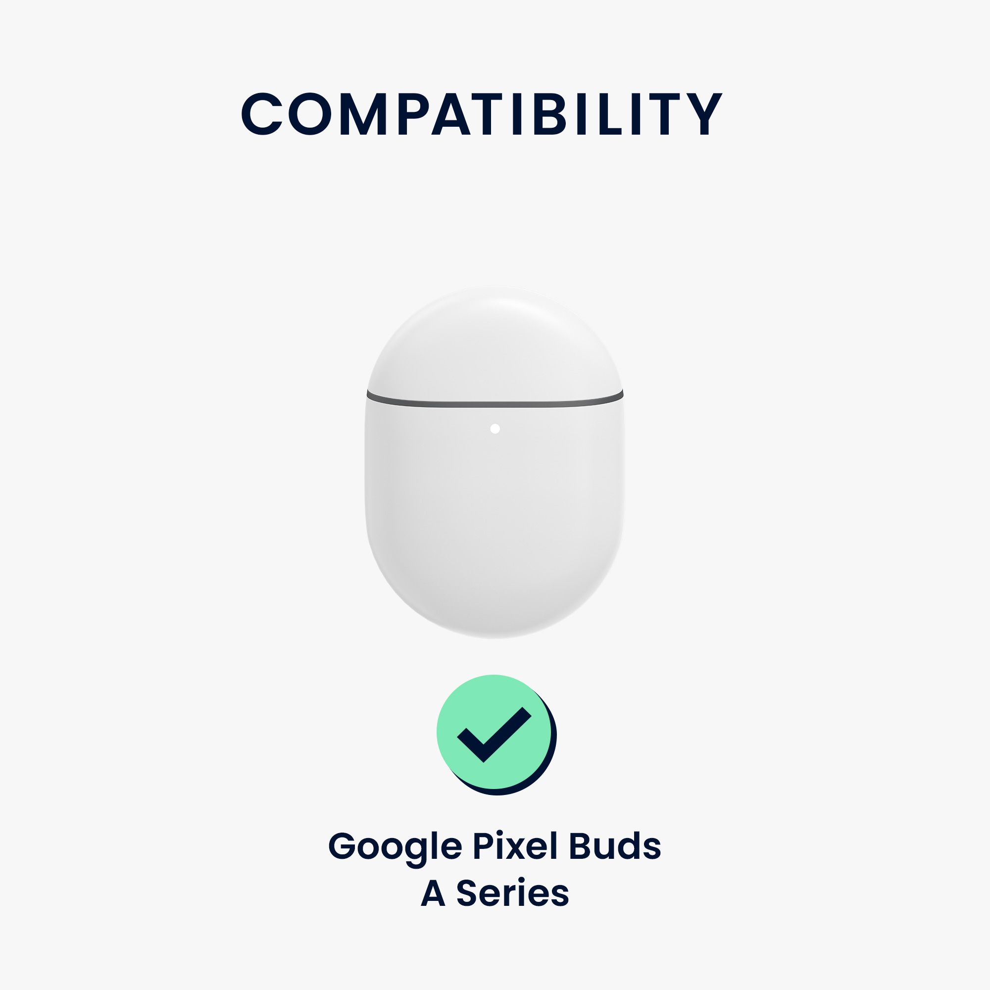 Obal pro Google Pixel Buds A Series kwmobile s karabinou silikonové - černá