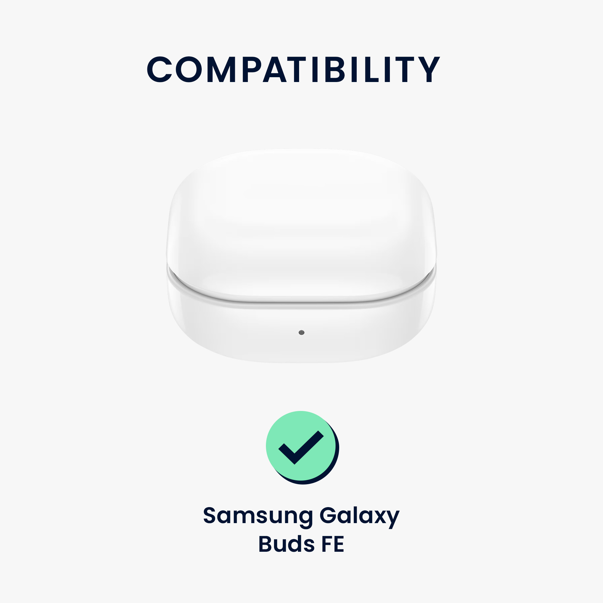 Silikonové pouzdro na sluchátka Samsung Galaxy Buds FE kwmobile černo-bílý