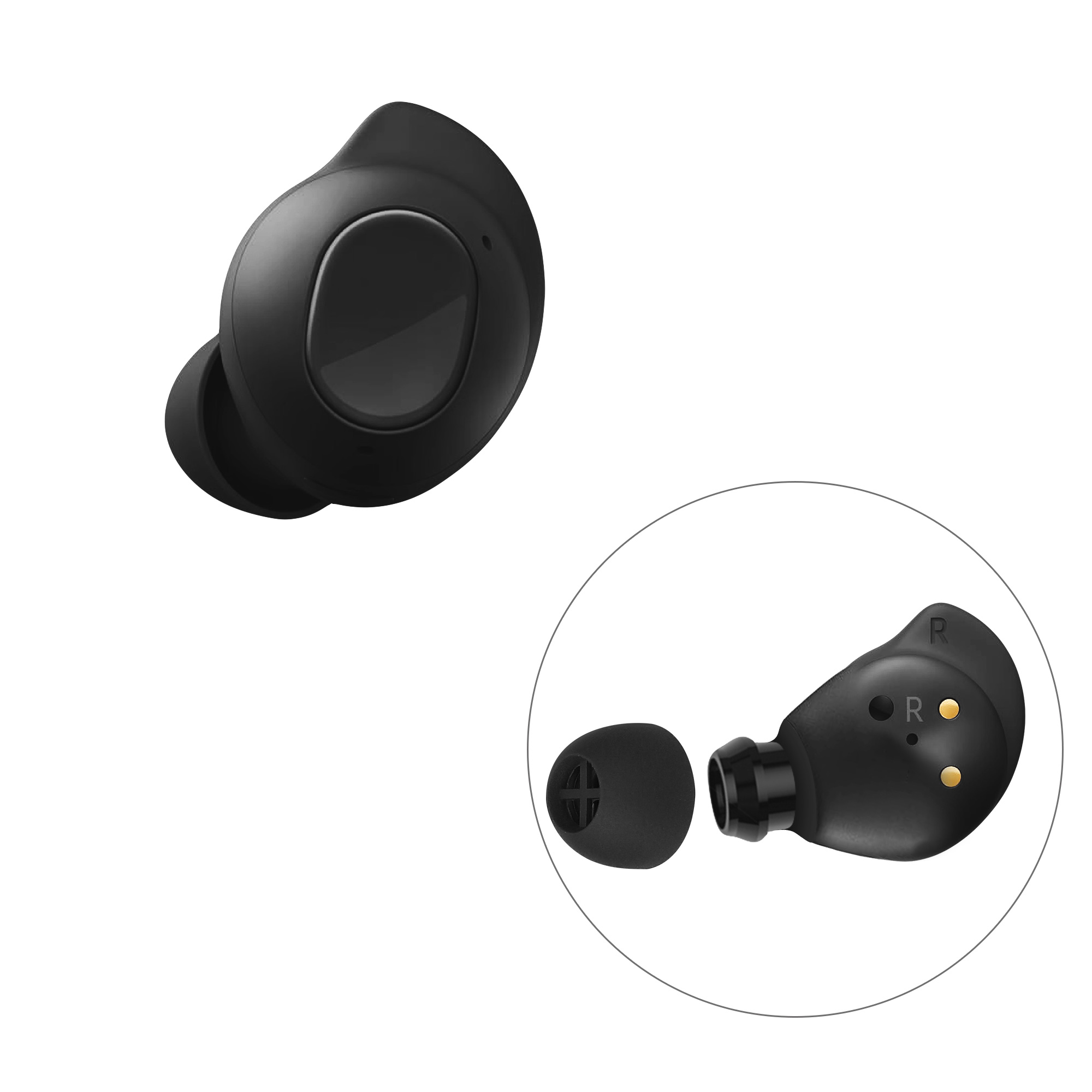 Špunty do sluchátek kwmobile pro Sennheiser MOMENTUM True Wireless 3 - Černá