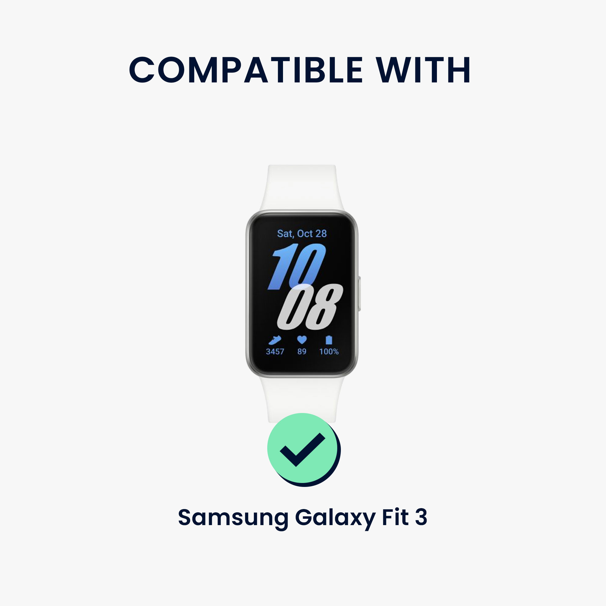 Kožený řemínek pro Samsung Galaxy Fit 3 kwmobile - světle hnědá