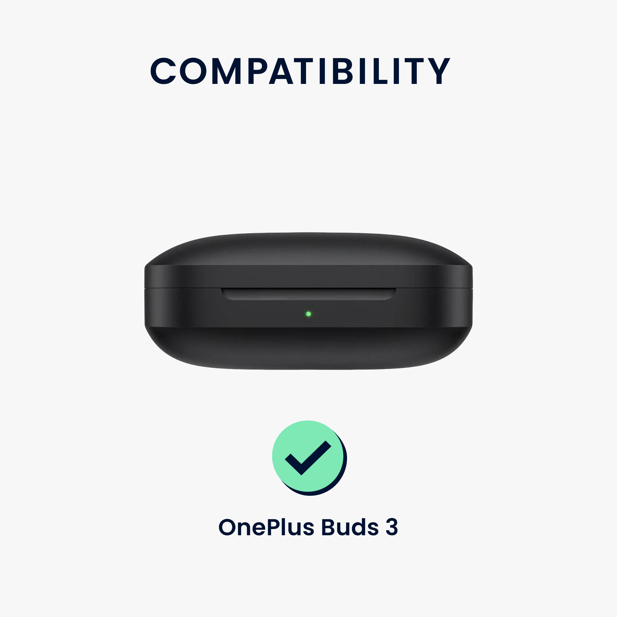 Silikonové pouzdro na sluchátka OnePlus Buds 3 tmavě zelené