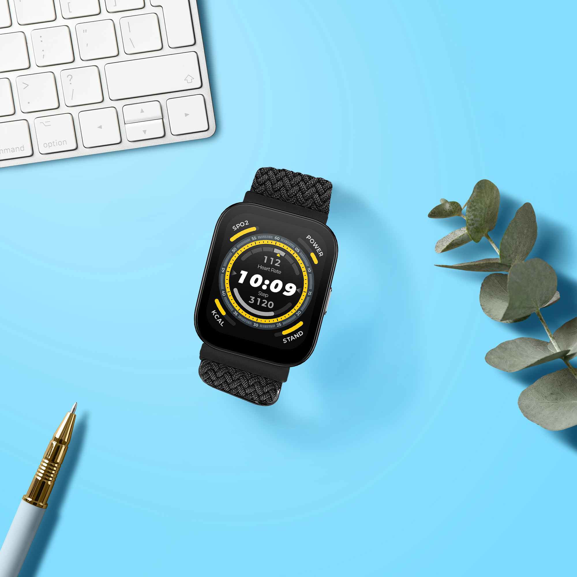 Řemínek 22mm Amazfit Bip 6/Bip 5 Unity/Bip 5/GTS 3/Balance 2... 22mm kwmobile nylon černý