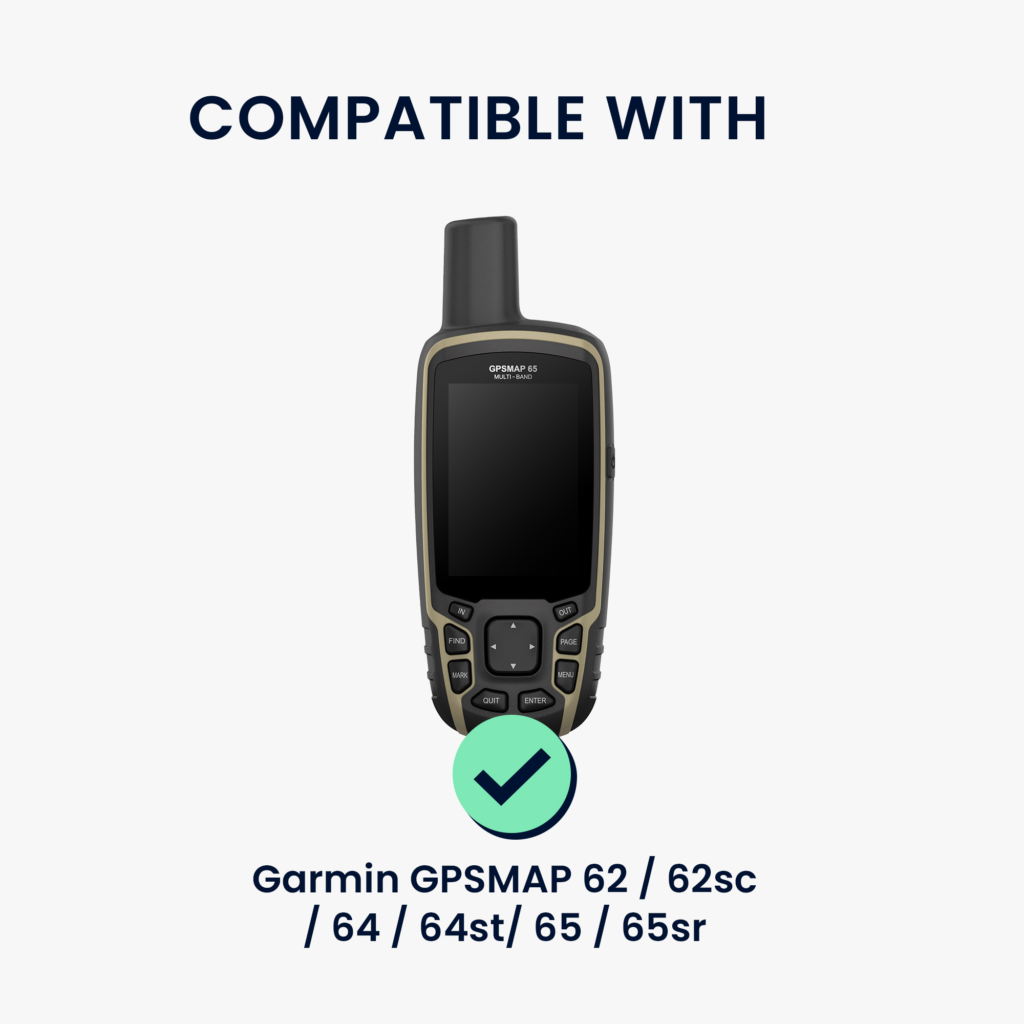 2x Ochranná fólie na GPS kwmobile pro Garmin GPSMAP 62 / 62sc / 64 / 64st/… - čirá