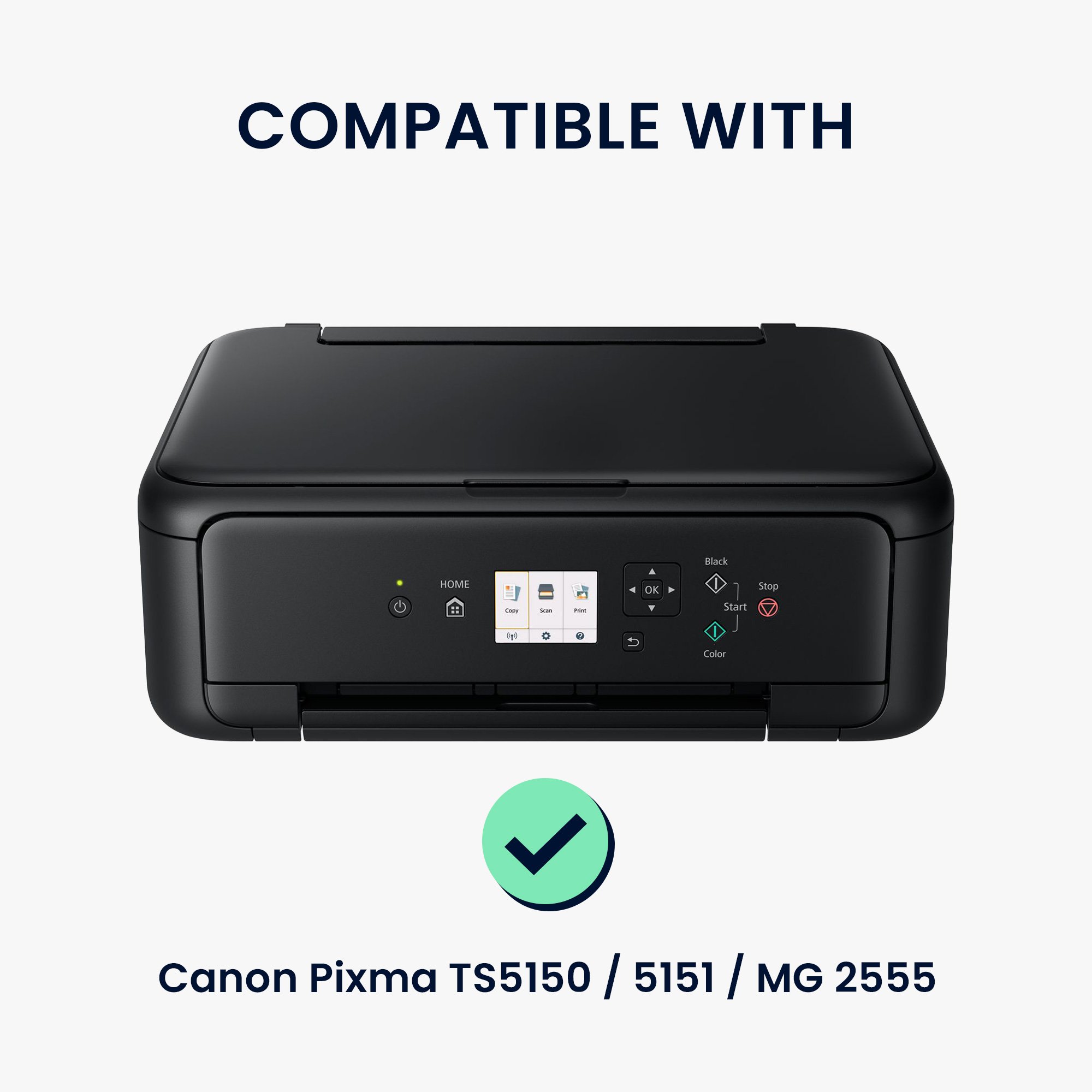 Ochranný obal Canon Pixma TS5150 kwmobile Colorful Flowers tmavě růžovo-tmavě modro-krémové