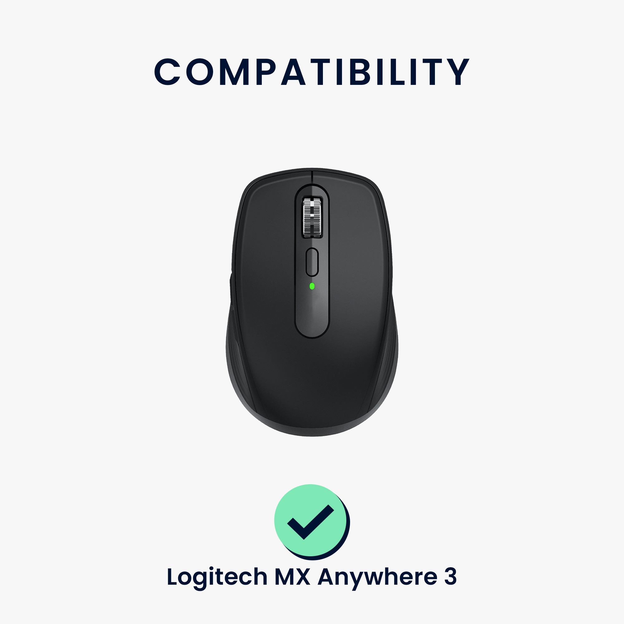 Náhradní nožičky na myš pro Logitech MX Anywhere 3 Computer Mouse Skates Sticker kwmobile - černá
