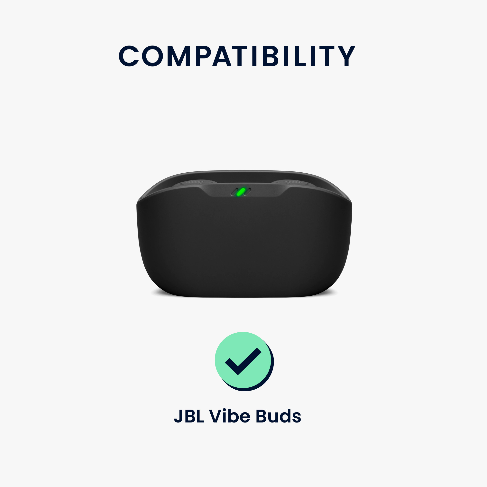Pouzdro na sluchátka kwmobile pro JBL Vibe Buds - černá