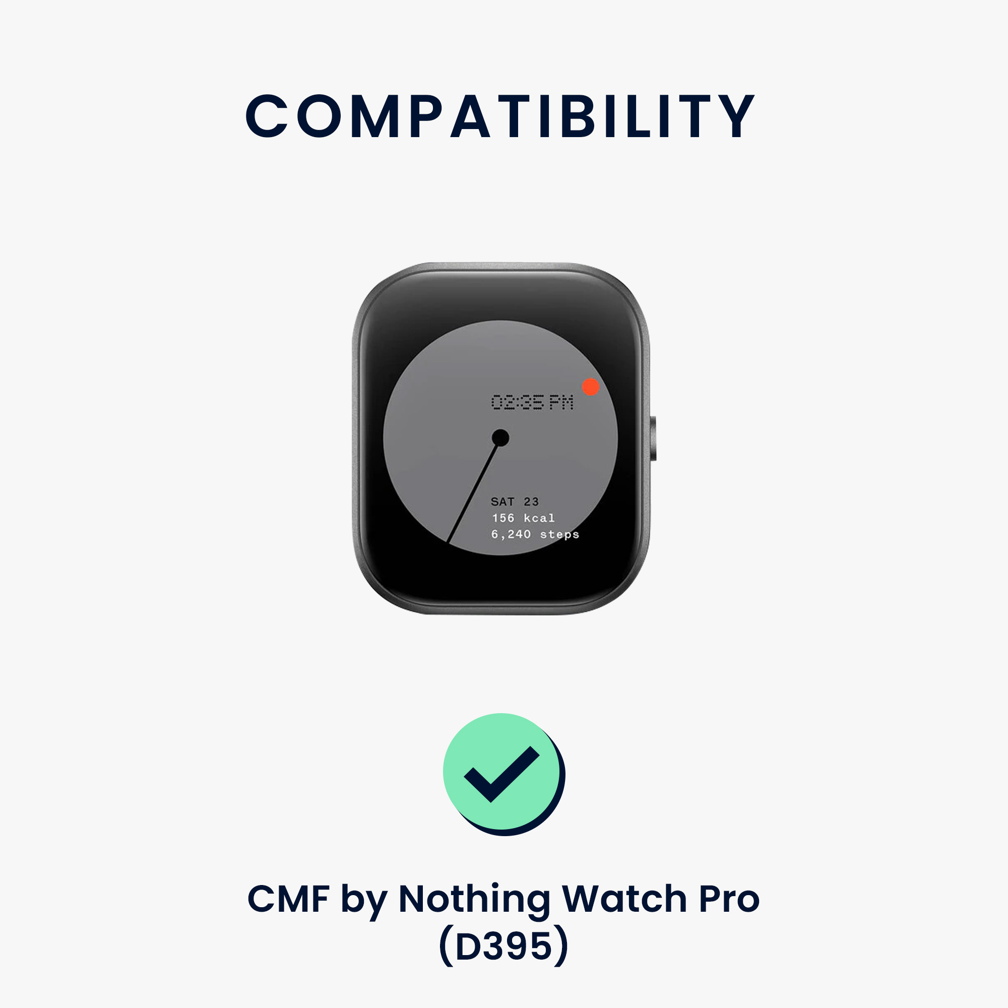 Náhradní řemínky CMF by Nothing Watch Pro (D395) sada 2 ks černá/šedá kwmobile
