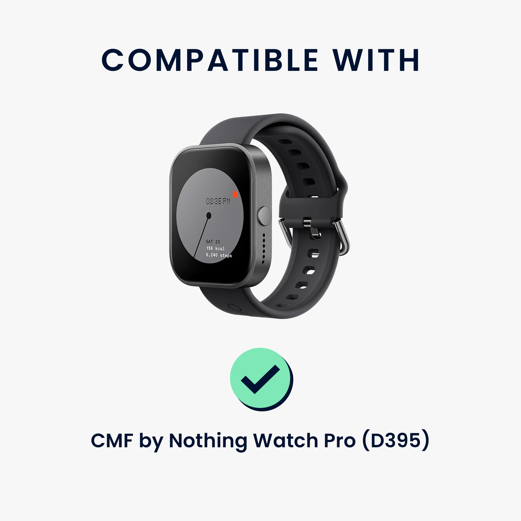 Náhradní nabíjecí kabel hodinky CMF by Nothing Watch Pro (D395) USB černá kwmobile