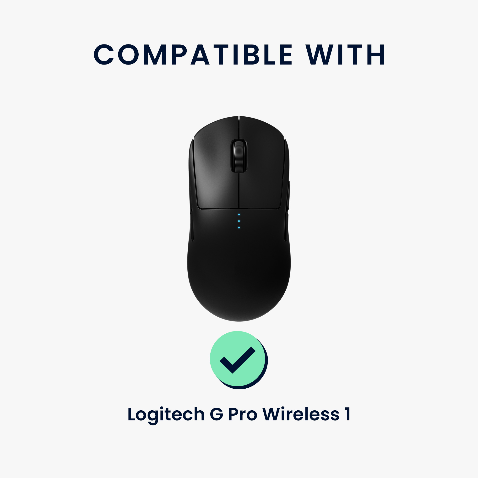 Grip tape ekokůže herní myš Logitech G Pro Wireless 1 kwmobile bílá