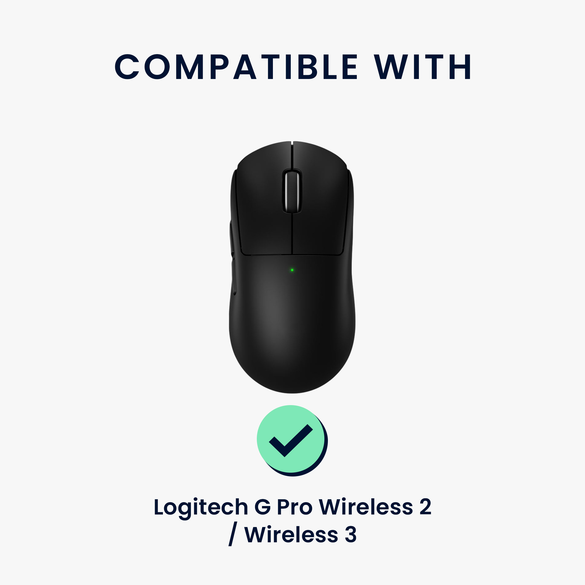 Grip tape ekokůže herní myš Logitech G Pro Wireless 2 / Wireless 3 kwmobile černá