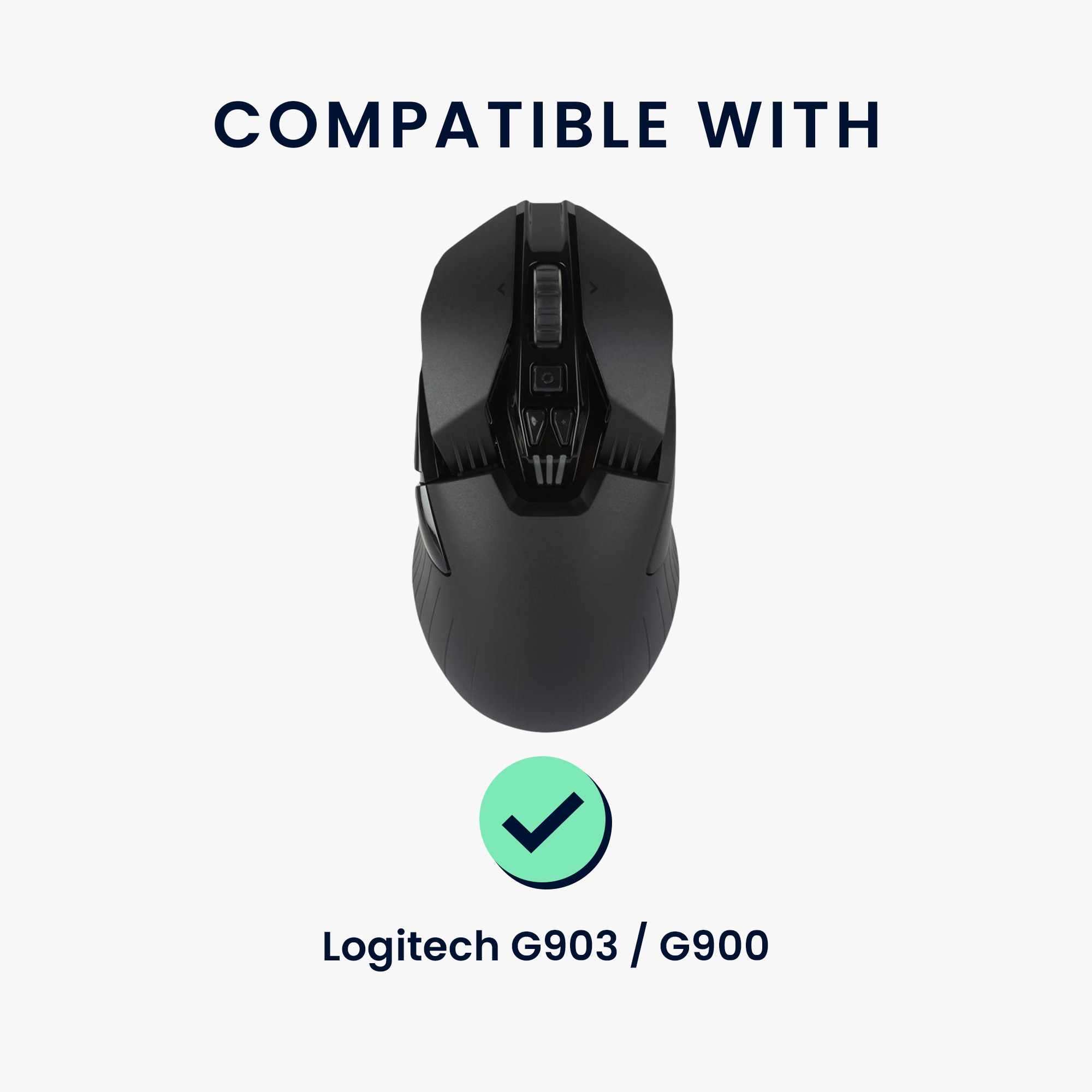 Grip tape na myš Logitech G903 / G900 kwmobile černý