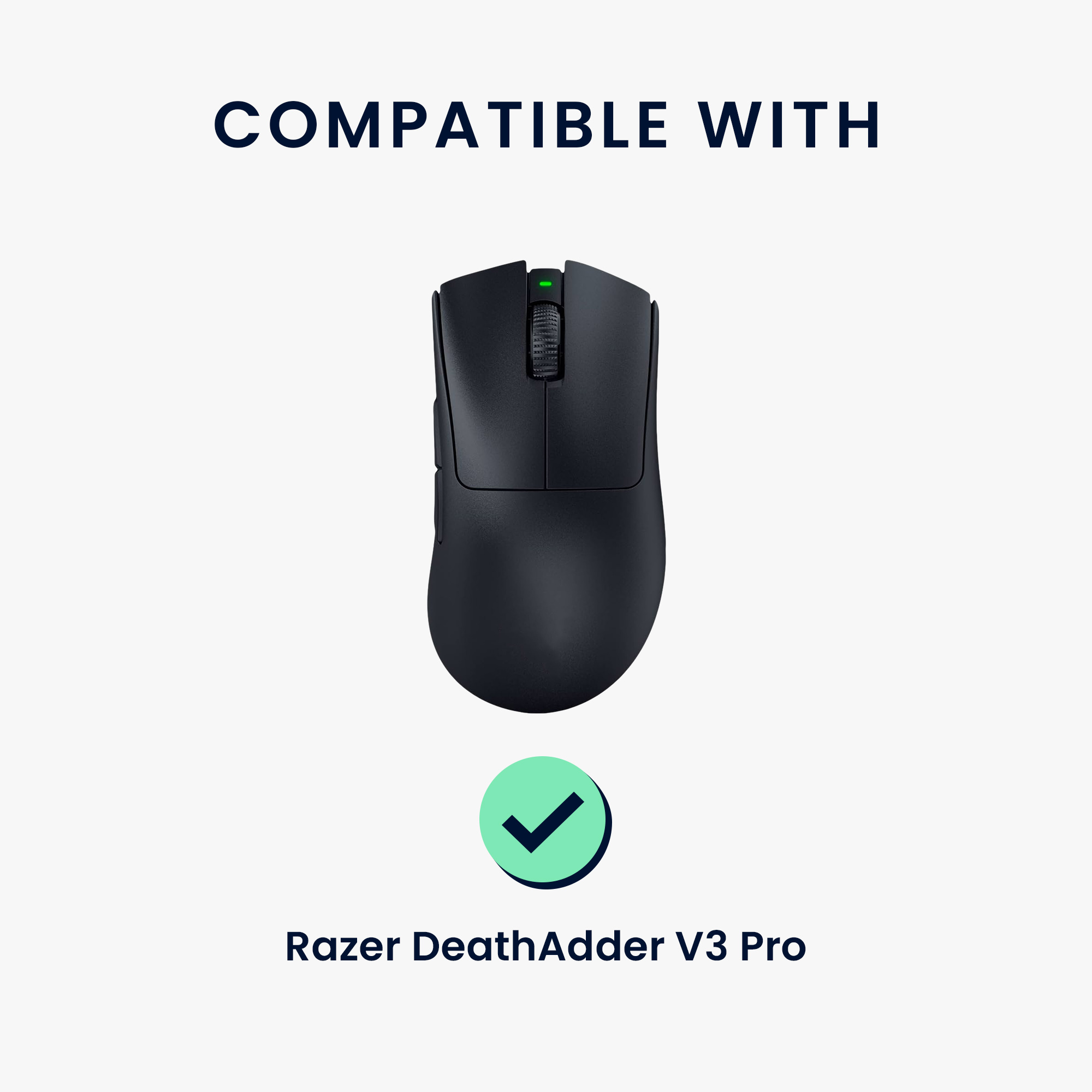 Grip tape na myš Razer DeathAdder V3 Pro kwmobile bílý