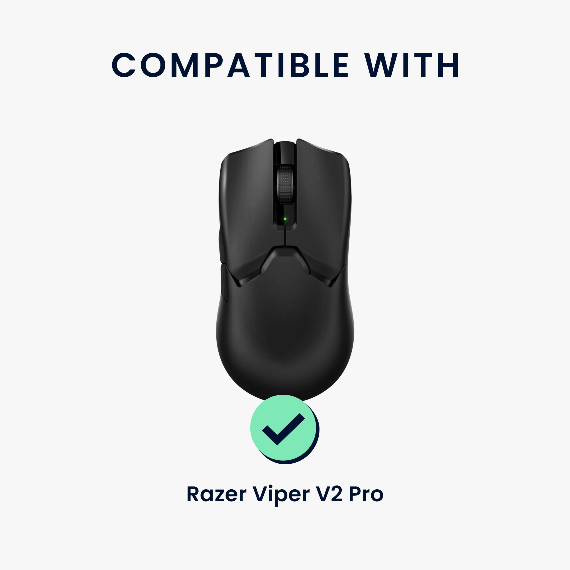 Grip tape na myš kwmobile pro Razer Viper V2 Pro - bílá