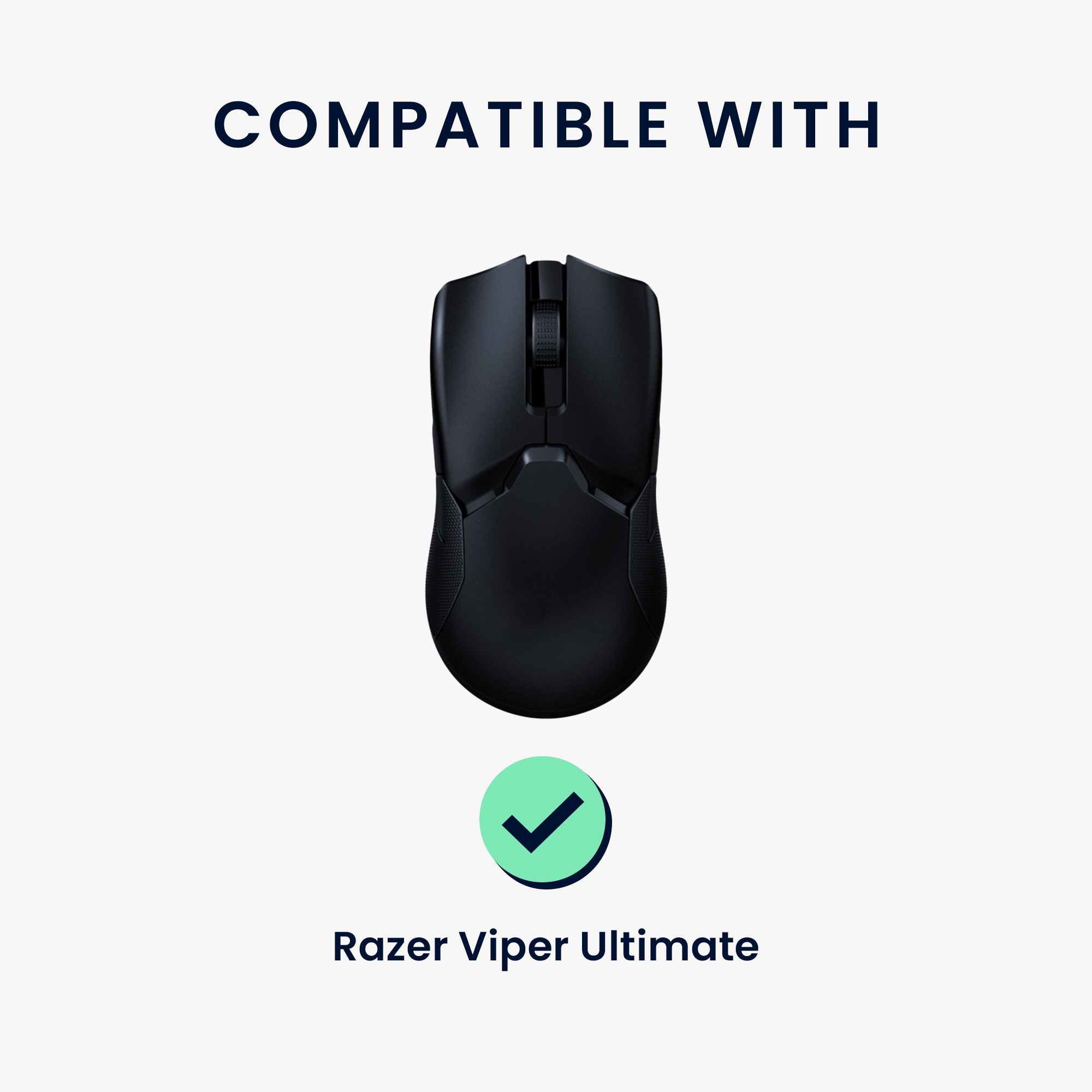 Grip tape na myš kwmobile pro Razer Viper Ultimate - bílá