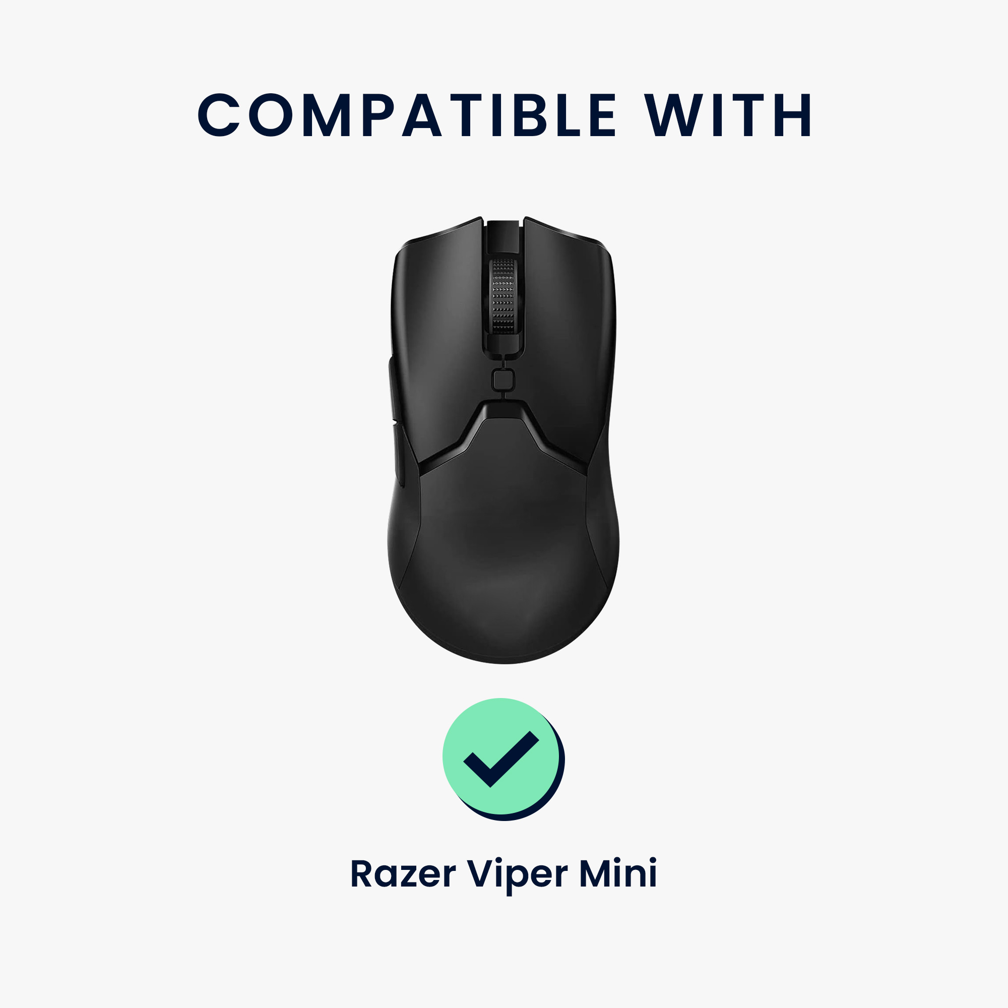 Grip tape na myš kwmobile pro Razer Viper Mini - černá