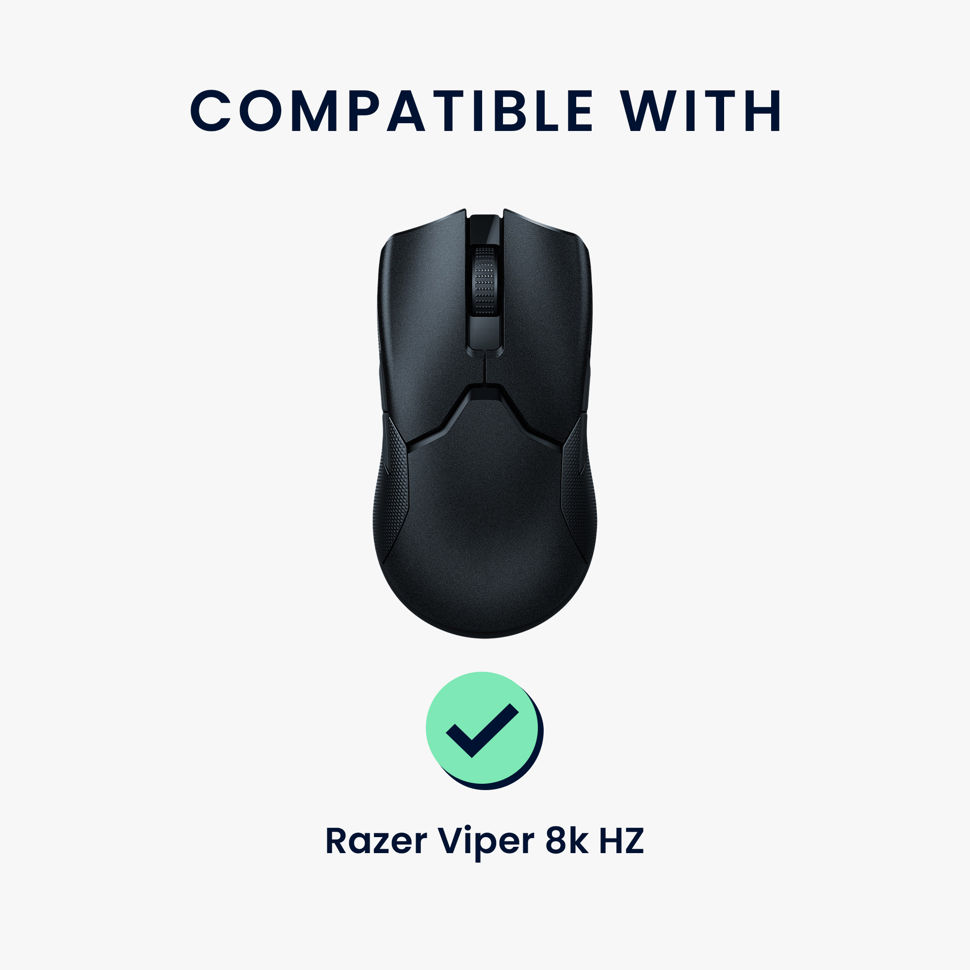 Grip tape na myš kwmobile pro Razer Viper 8k HZ - černá