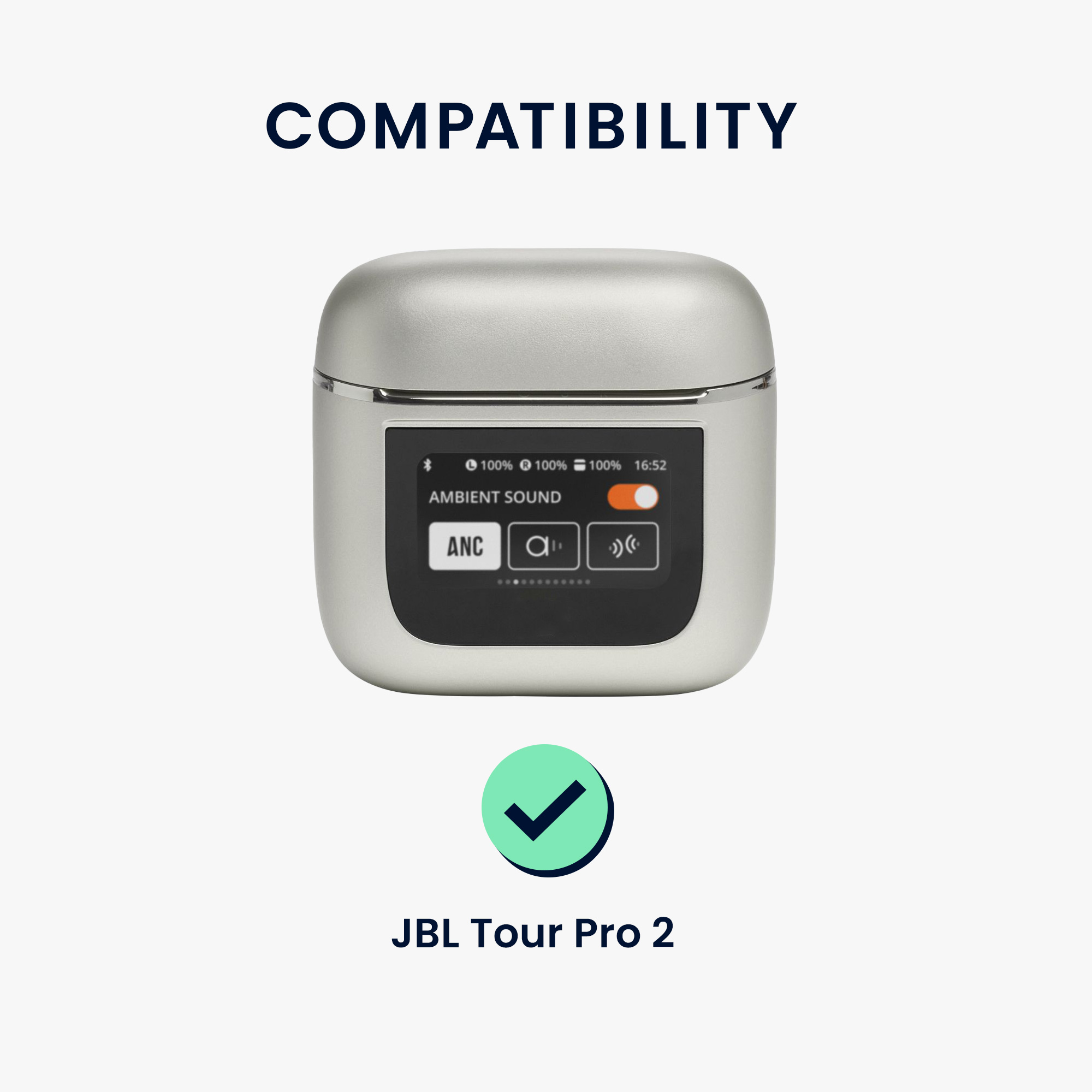 Pouzdro na sluchátka JBL Tour Pro 2 kwmobile - bílá/černá