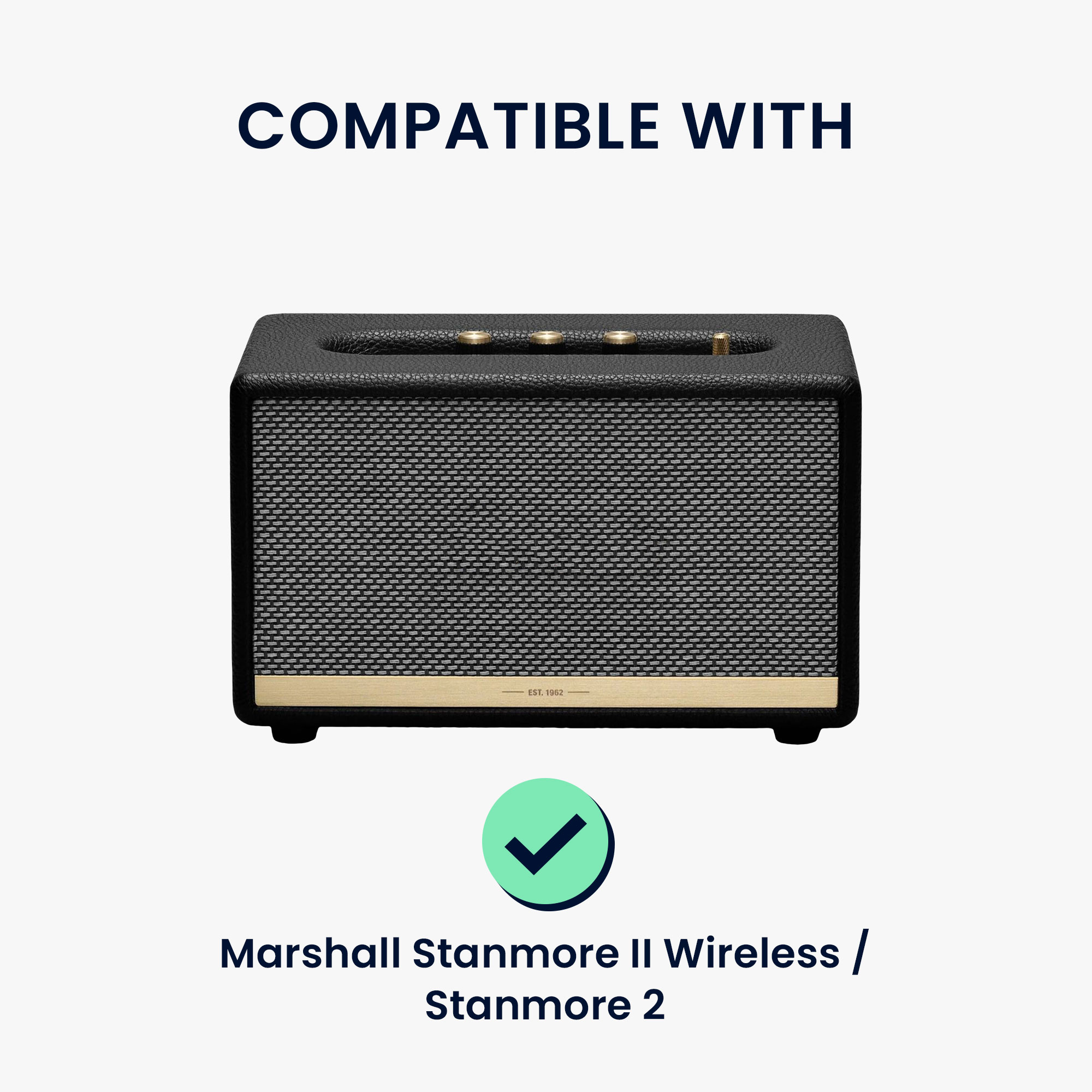 Obal proti prachu na reproduktor Marshall Stanmore II Wireless / Stanmore 2 kwmobile - černá