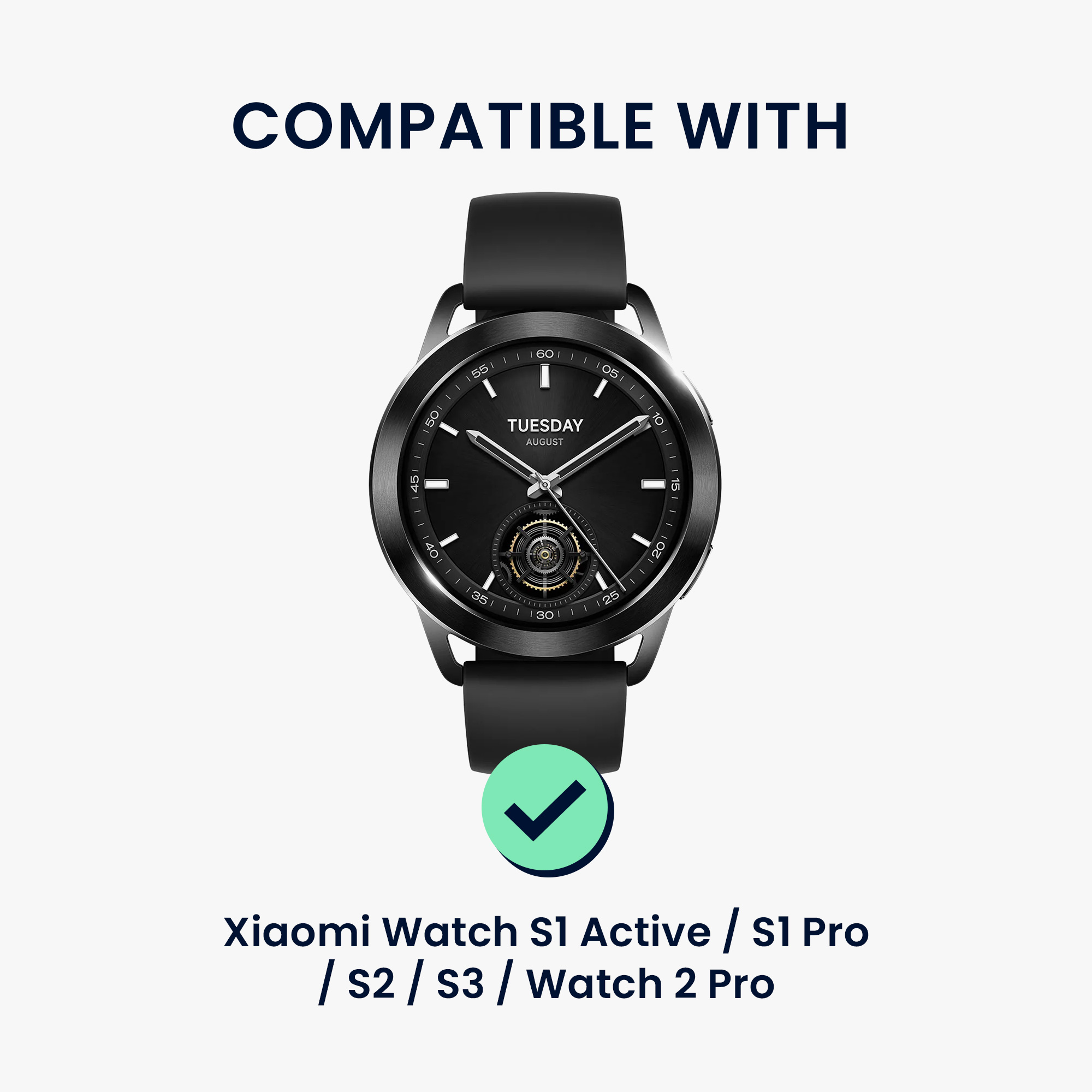 Řemínek na hodinky kwmobile kožený pro Xiaomi Watch S1 Active / S1 Pro / S2 / S3 / Watch 2 Pro, světle hnědá