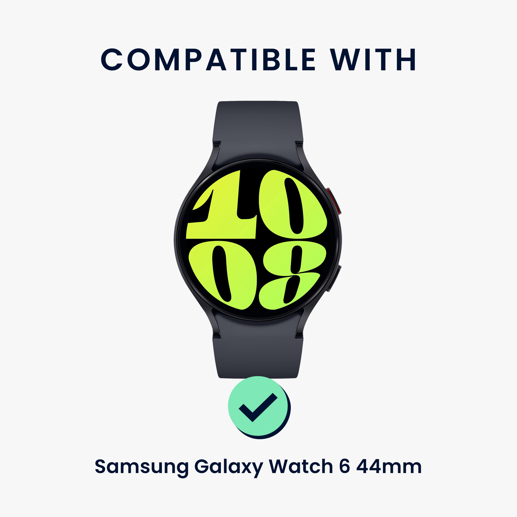 2x Ochranné sklo na hodinky Galaxy Watch 6 44mm kwmobile transparentní