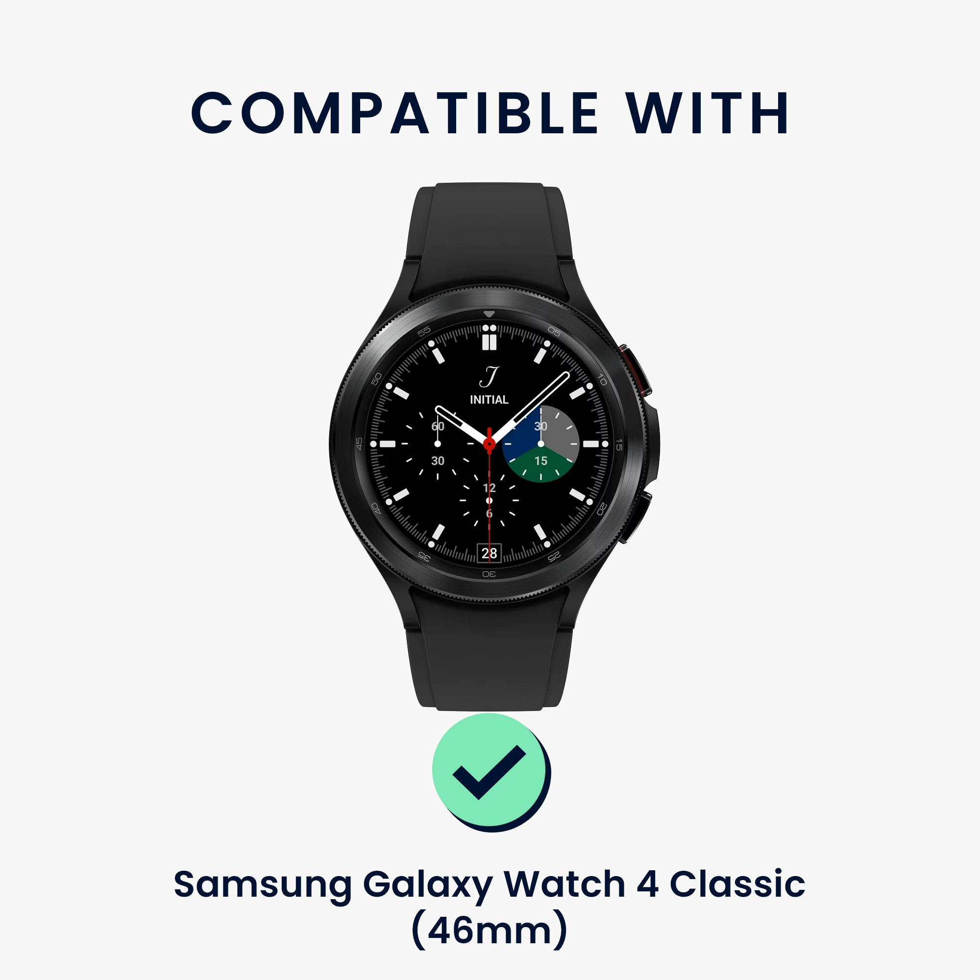 2x Ochranné sklo na hodinky Galaxy Watch 4 Classic (46mm) kwmobile transparentní
