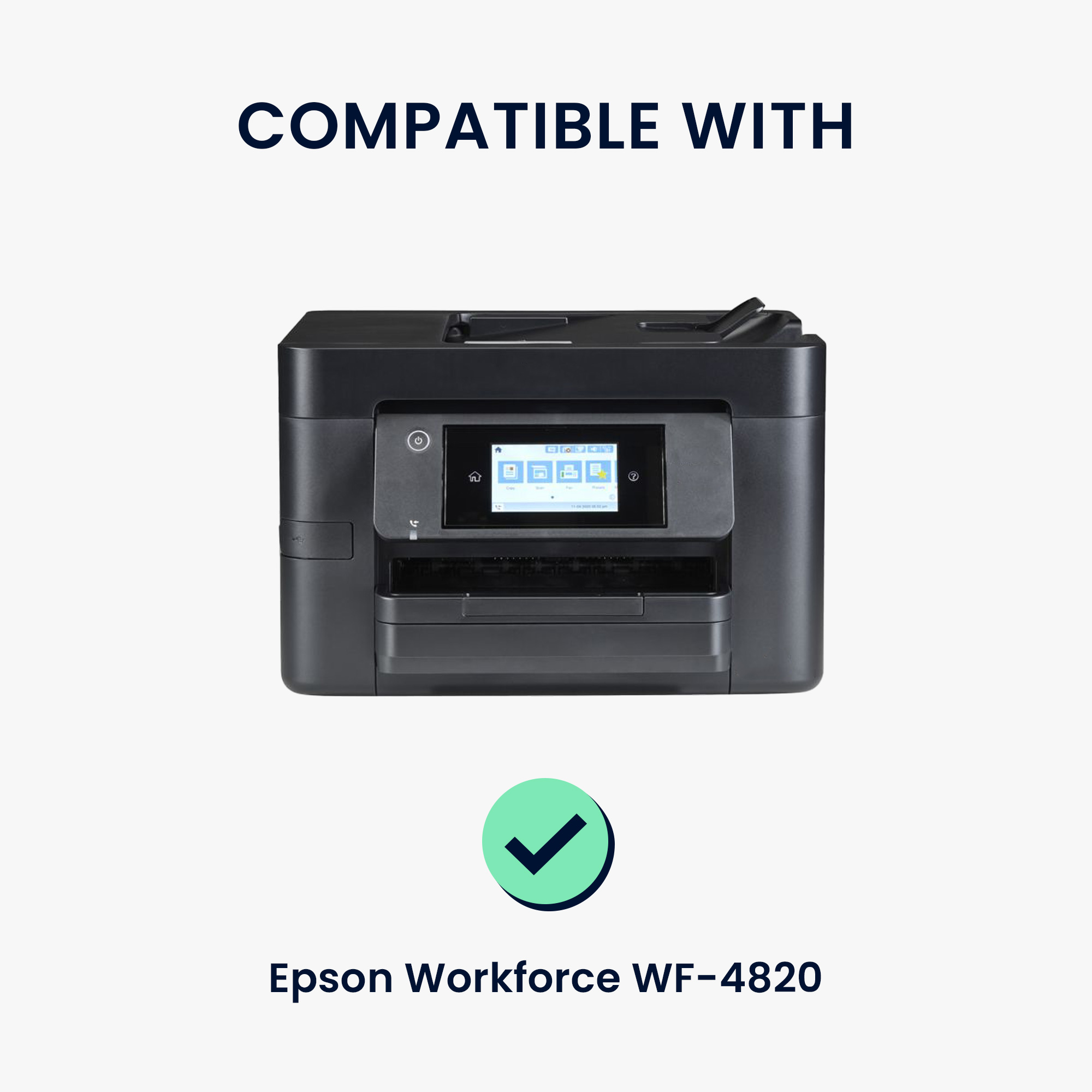 Linen Ochranný kryt proti prachu pro Epson Workforce WF-4820 Dust kwmobile - tmavě šedá