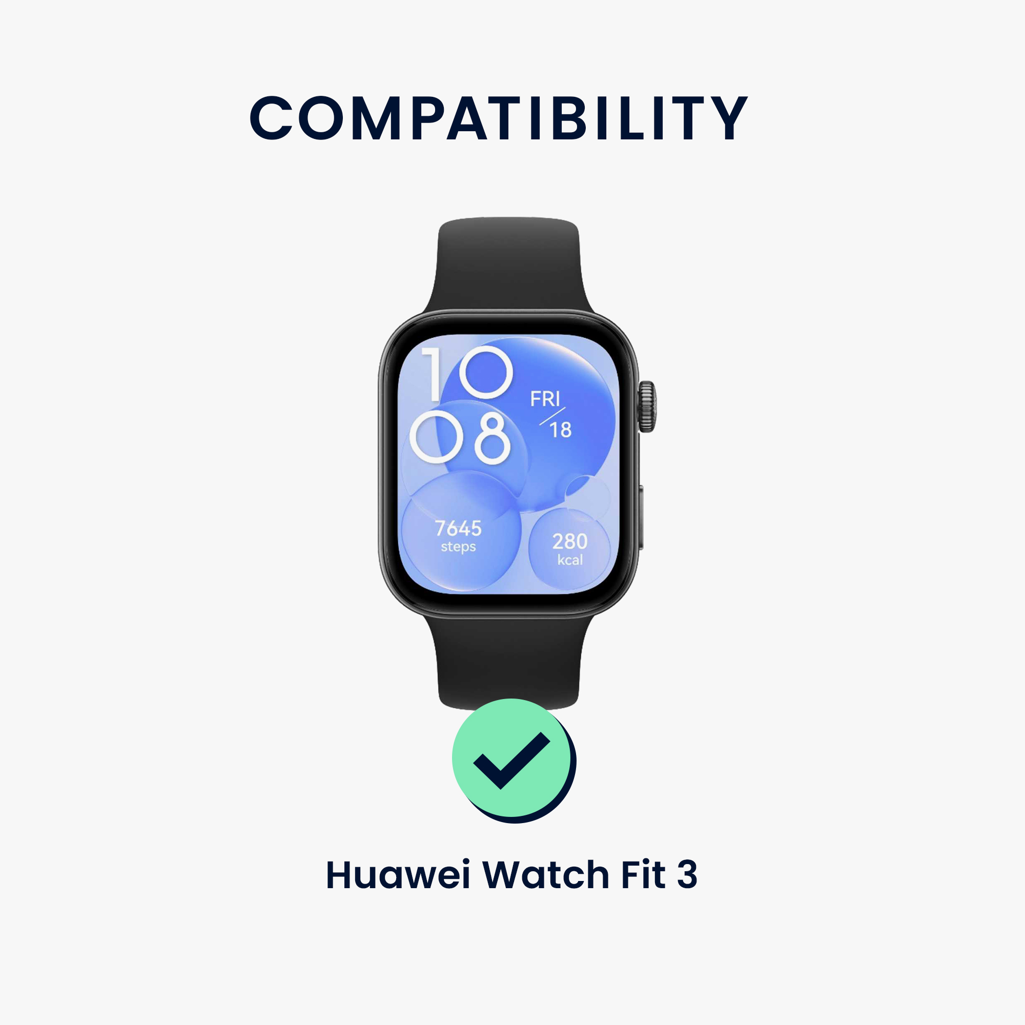 Adaptér řemínek hodinky Huawei Watch Fit 3 20 mm No Tools Required kwmobile