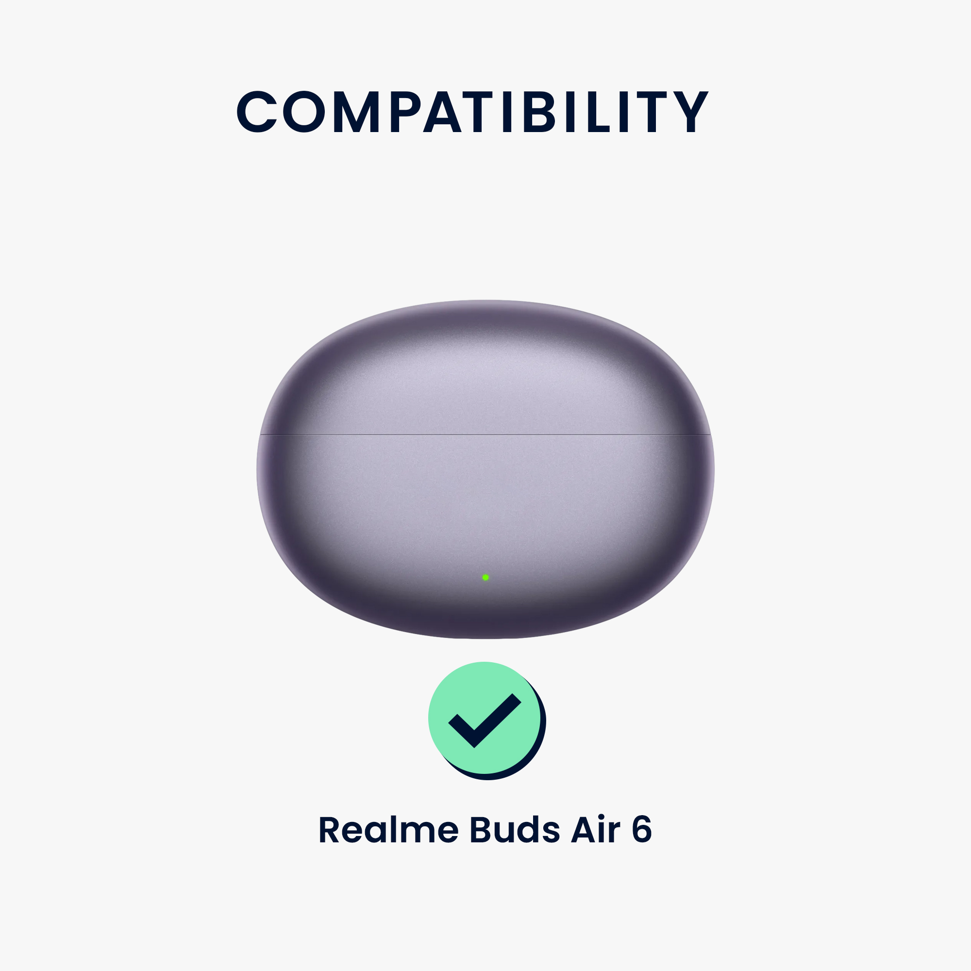 Silikonové pouzdro na sluchátka Realme Buds Air 6 černé