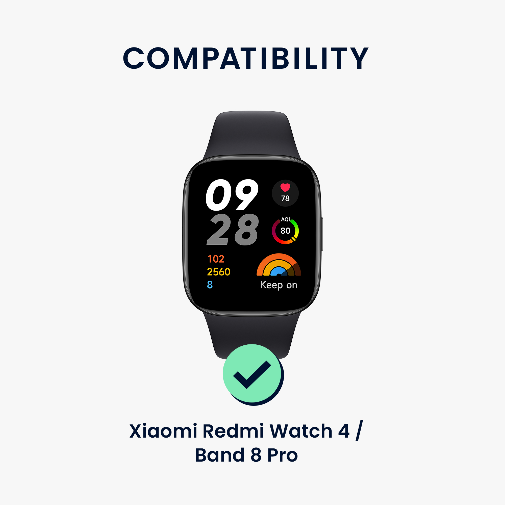 Řemínek Xiaomi Smart Band 8 Pro / Band 9 Pro / Redmi Watch 5 / Redmi Watch 4 kwmobile - růžově zlatá