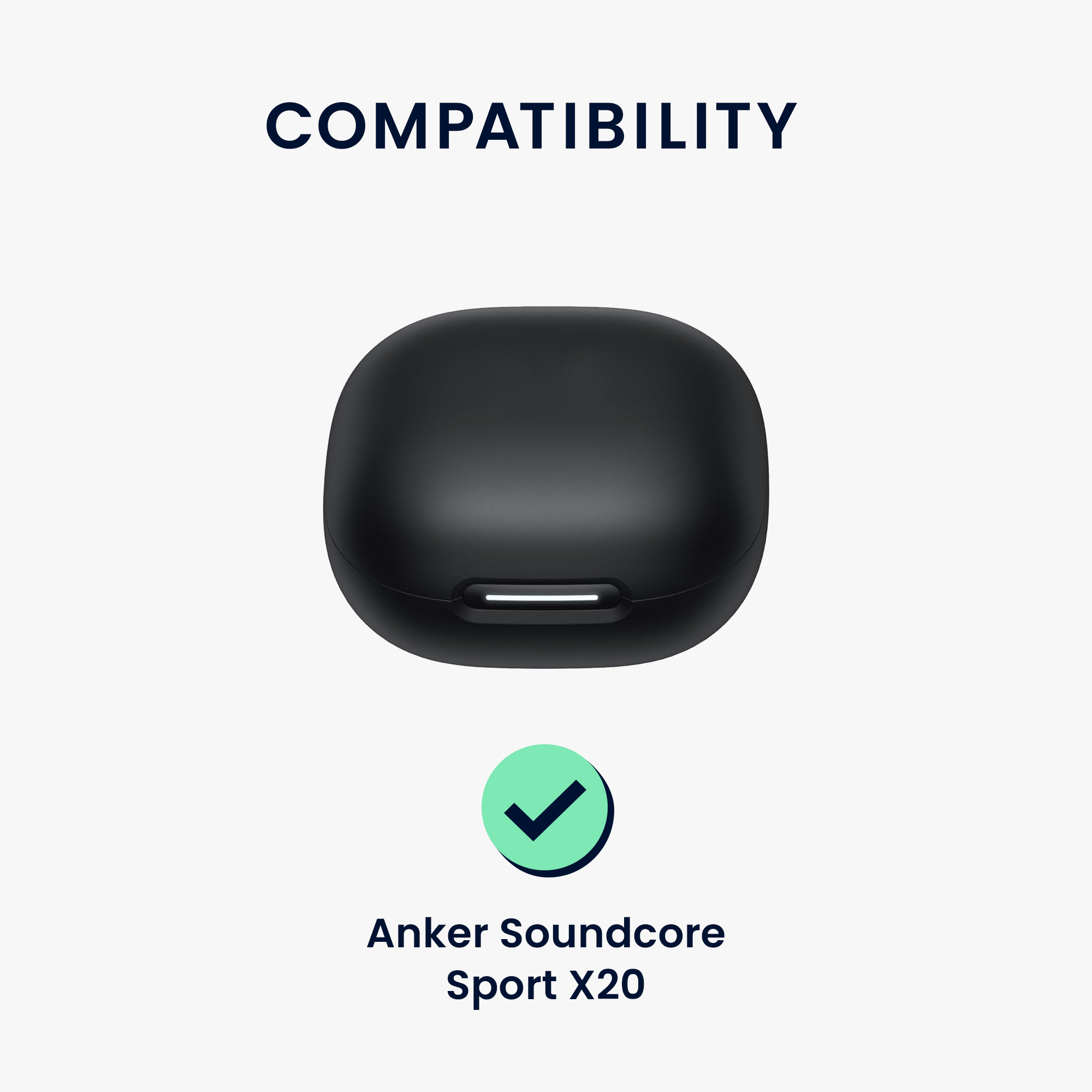 Obal pro Anker Soundcore Sport X20 kwmobile s karabinou silikonové - tmavě modrá