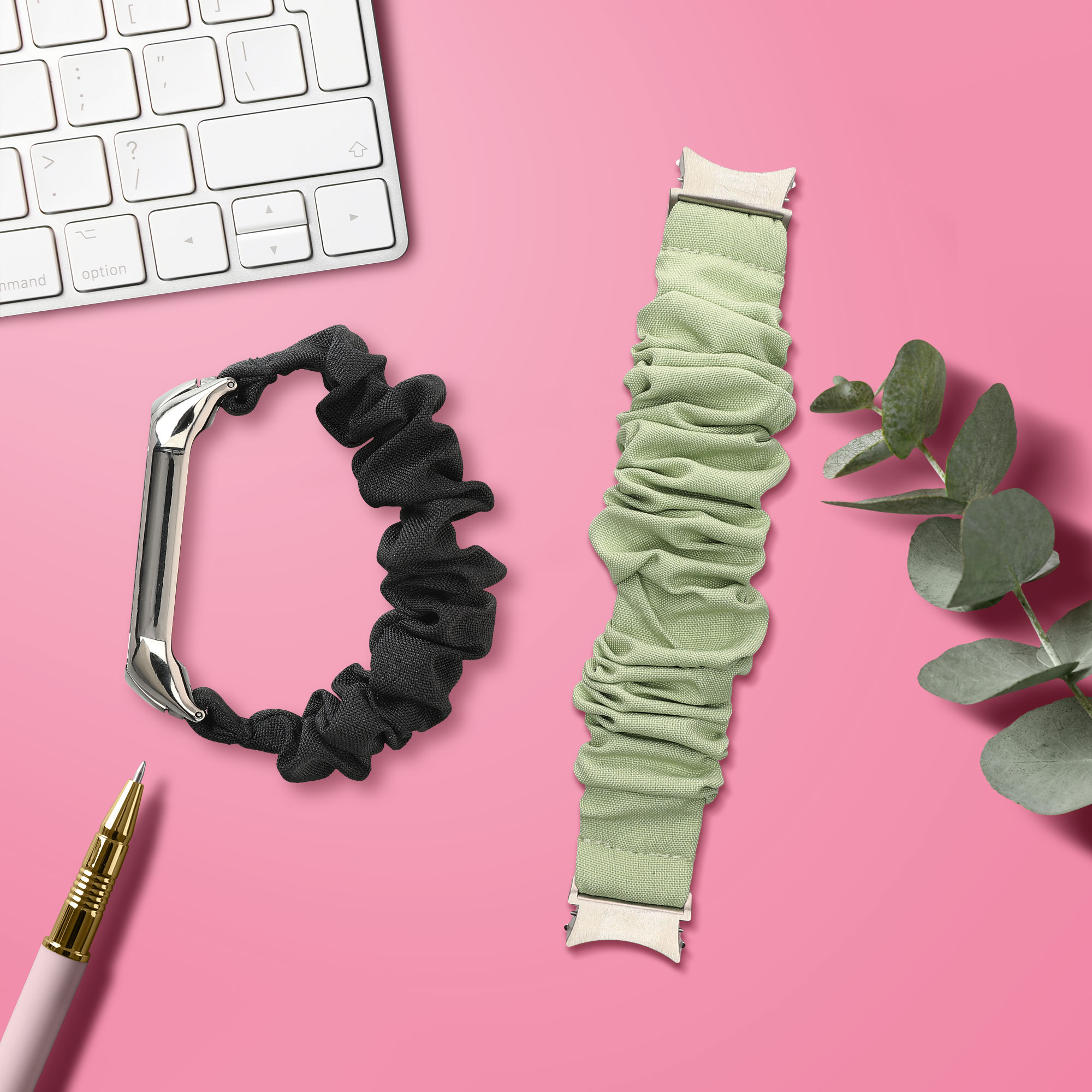 Řemínek na hodinky Galaxy Watch 4 / 5 / 6 Galaxy Watch 7 / FE kwmobile pastelově zelený